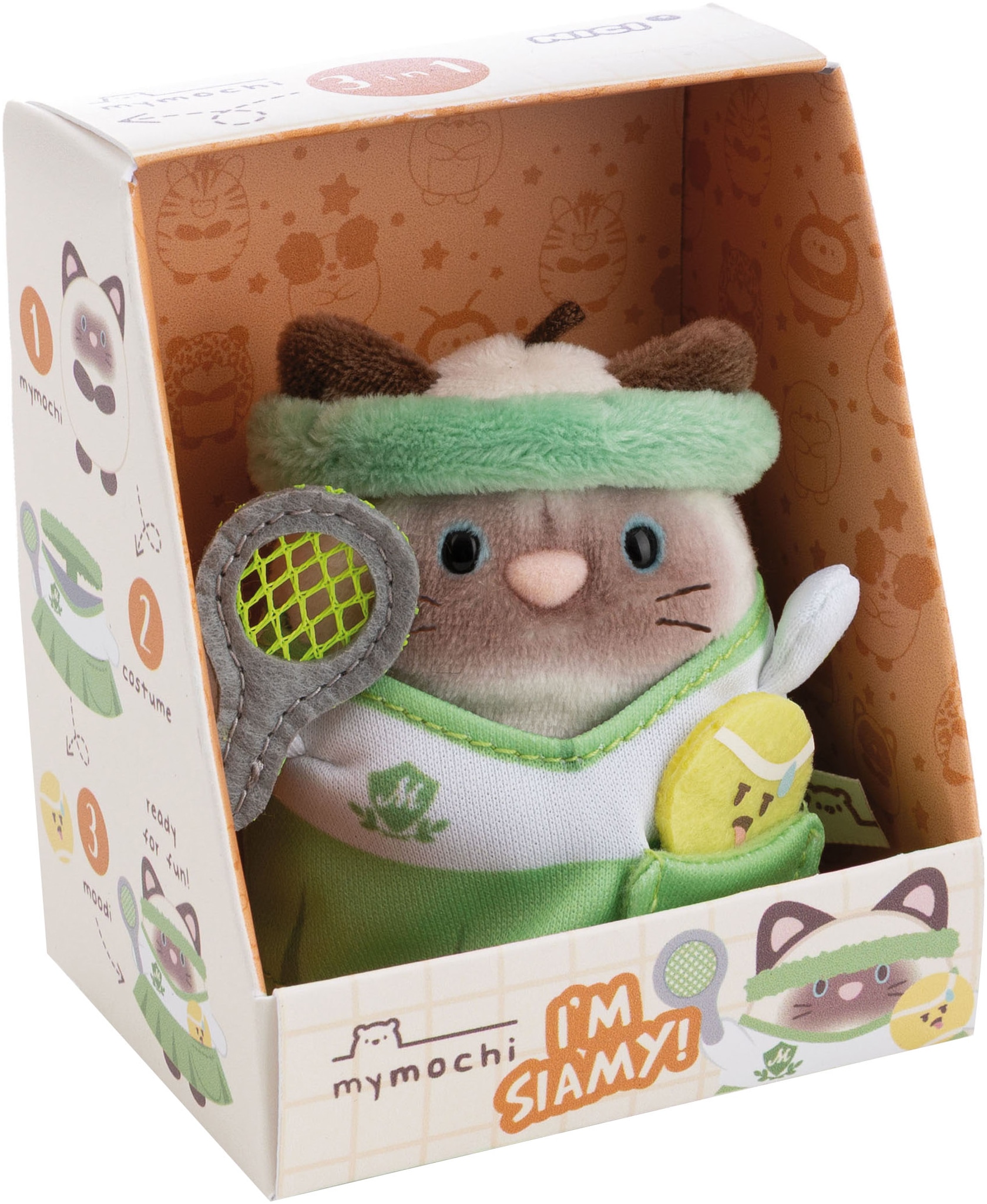 Nici Kuscheltier »mymochi, Siamkatze Siamy, 8 cm« in Geschenkbox