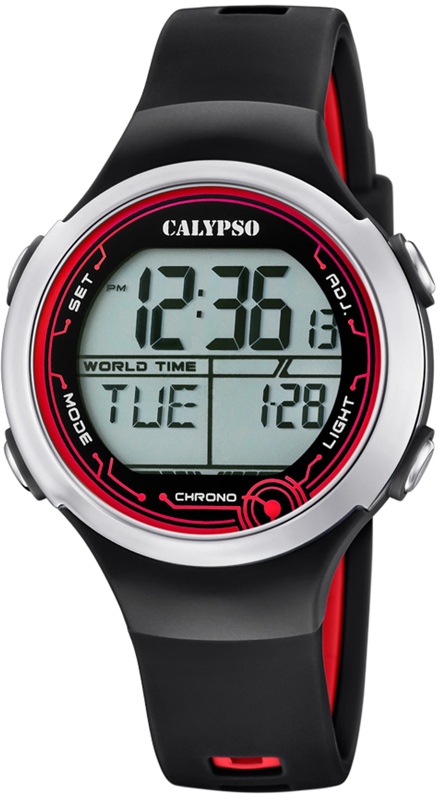 CALYPSO WATCHES Chronograph »Digital Crush, K5799/6«, Armbanduhr, Quarzuhr, Damenuhr, Digitalanzeige, Datum, Stoppfunktion