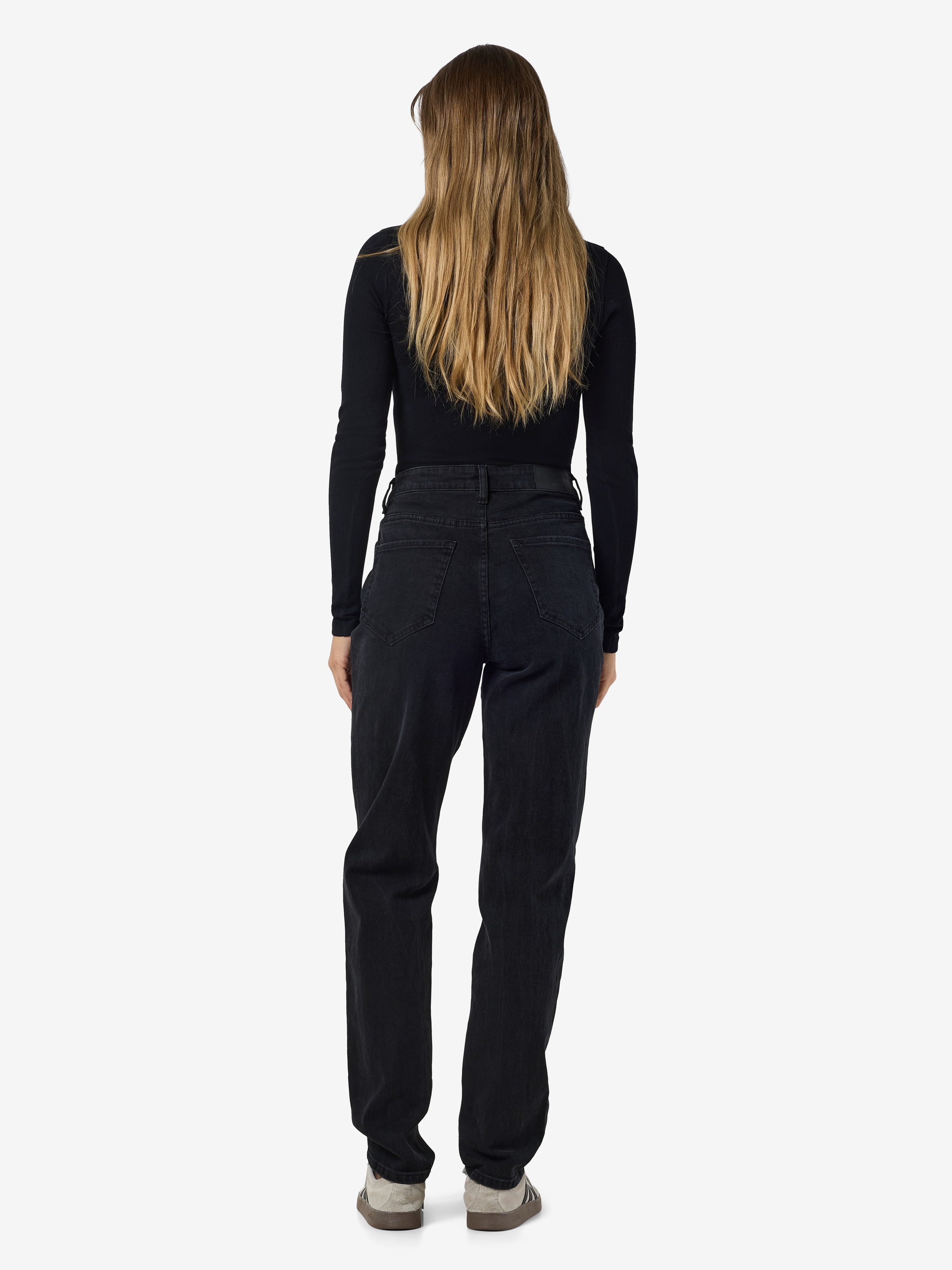 Noisy may High-waist-Jeans »NMDAISY HW MOM FIT JEAN BLACK FWD NOOS«