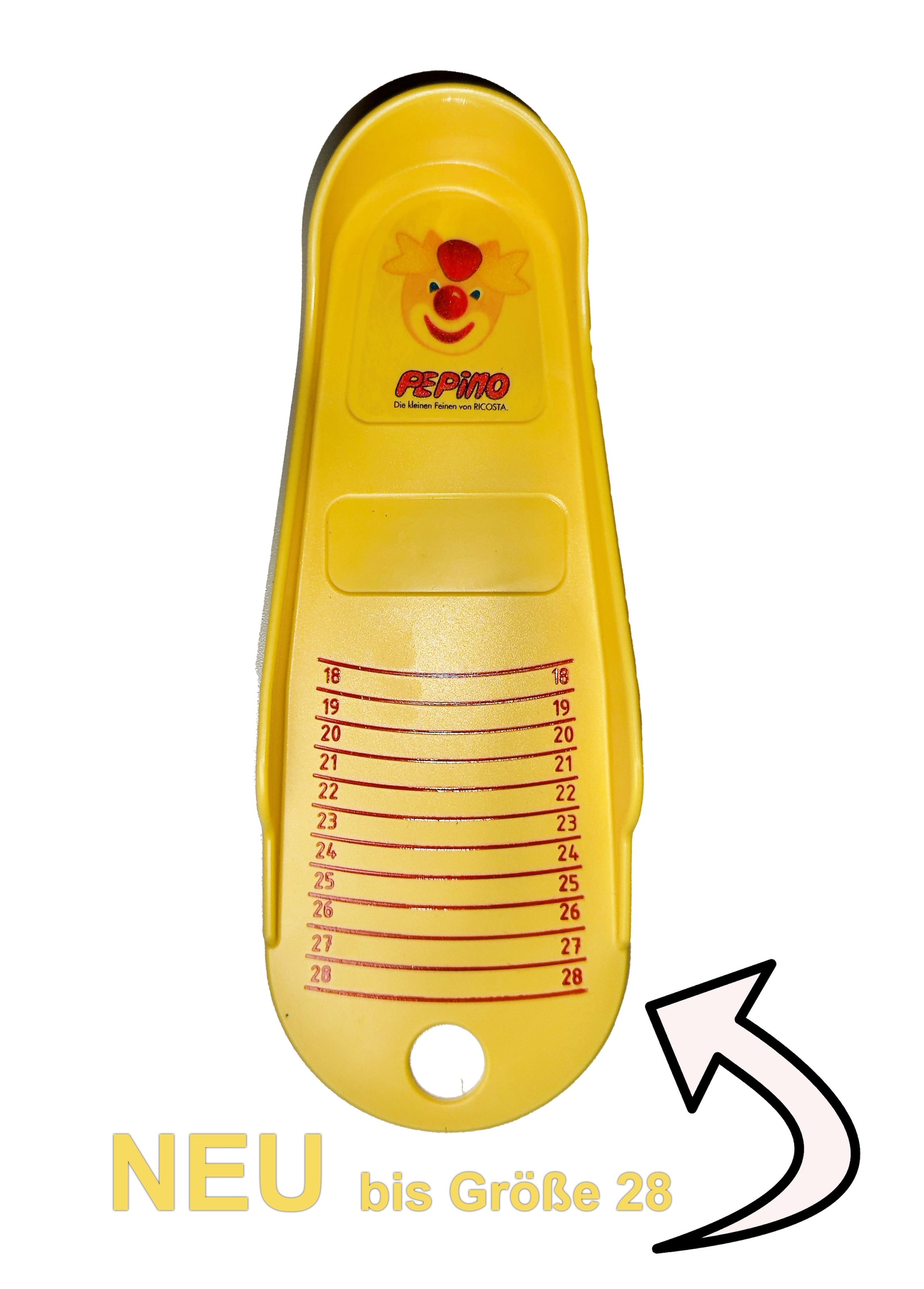 PEPINO by RICOSTA Fußmessgerät Fußmessschale bis Größe 28, Größenschablone zum Download