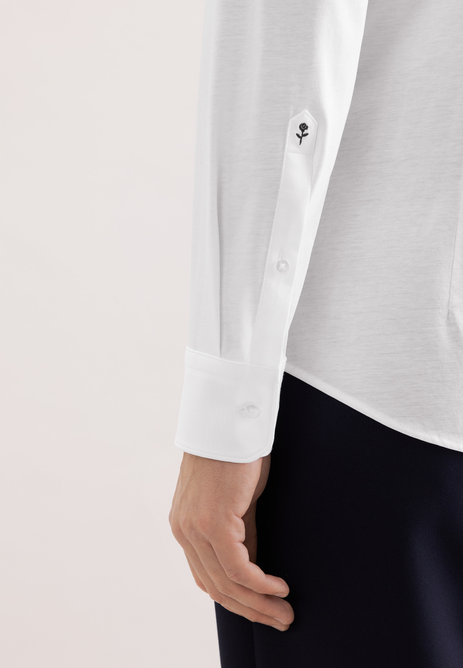 seidensticker Businesshemd »Schwarze Rose« Slim 1/1 Kentkragen Uni