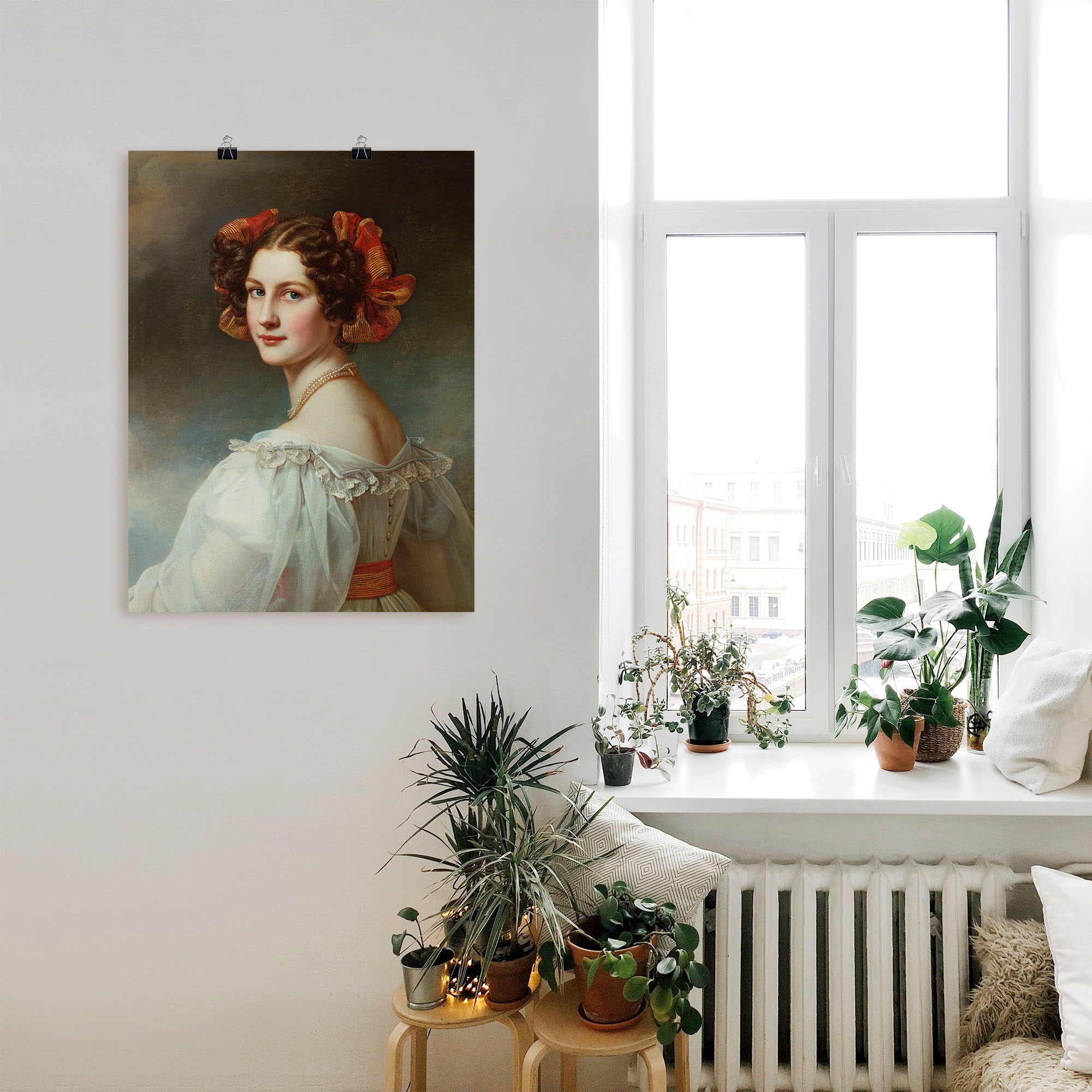 Artland Wandbild »Auguste Hilber, geb.Strobl«, Frau, (1 St.), als Leinwandbild, Wandaufkleber oder Poster in versch. Größen