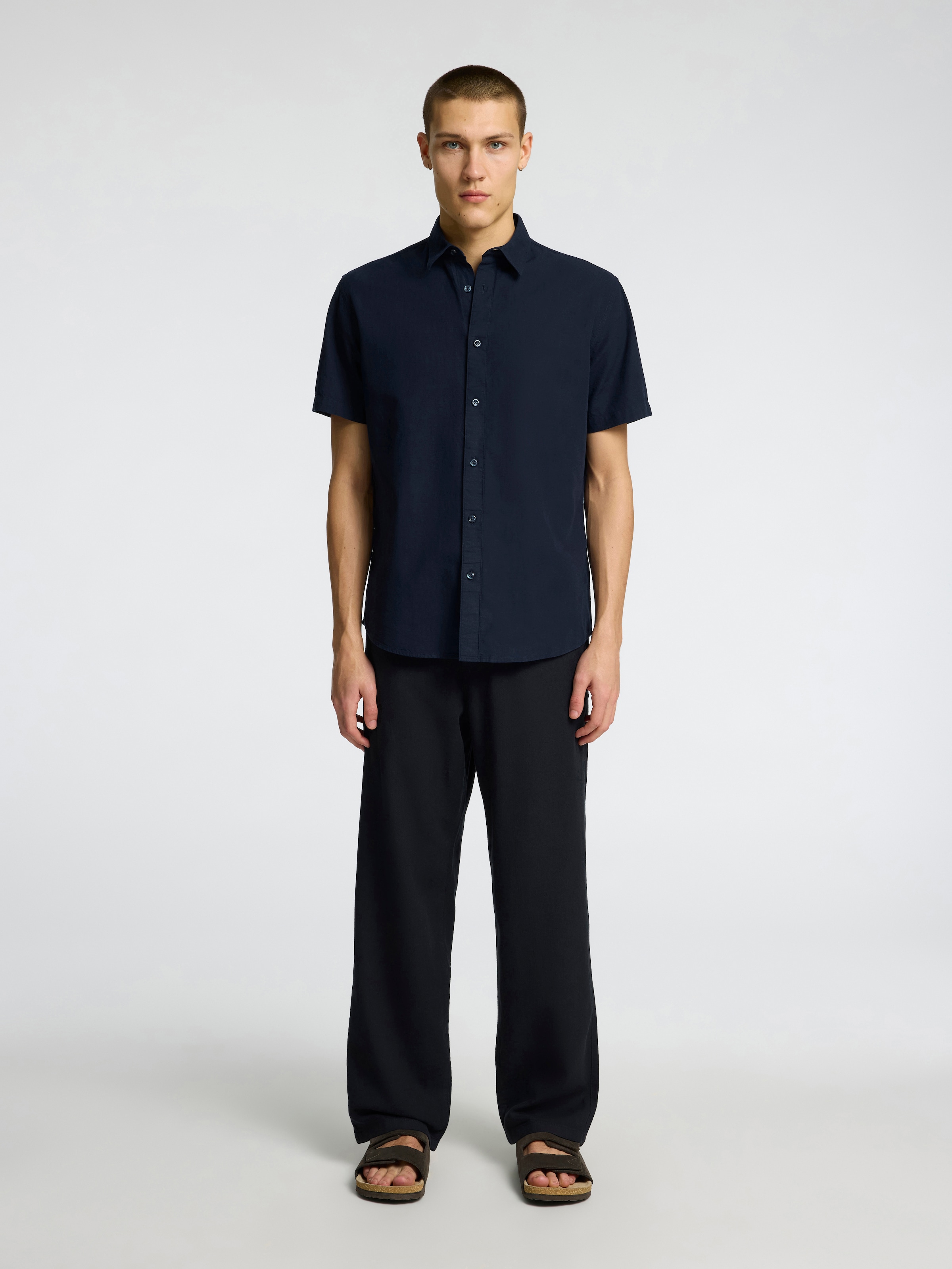 SELECTED HOMME Kurzarmhemd »SLHREG-SUN SHIRT SS NOOS«