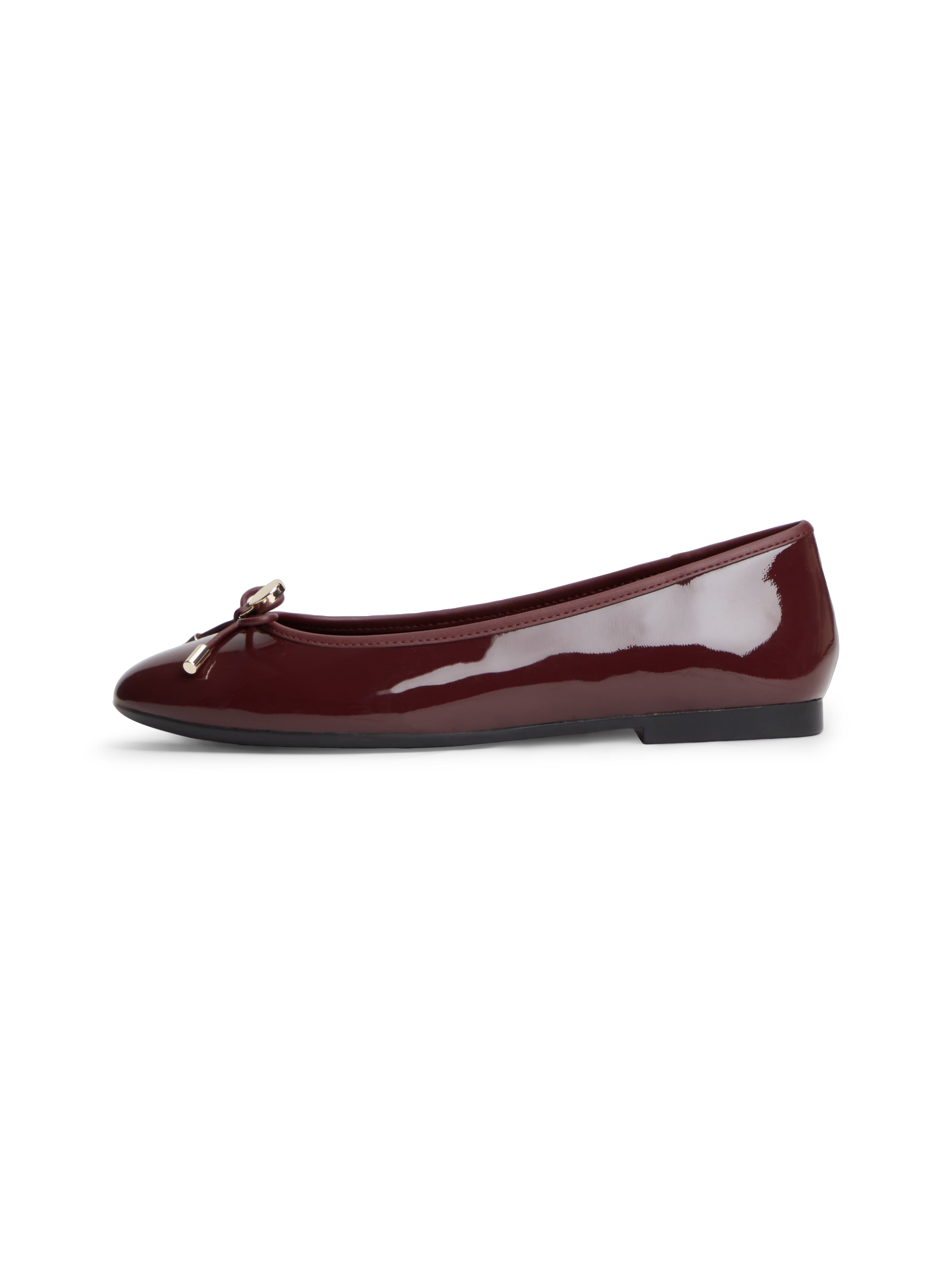 Tommy Hilfiger Ballerina »TH CHARM PATENT BALLERINA«  Businessschuh, Schlupfschuh goldfb. TH-Schmuckelement, schmale Form