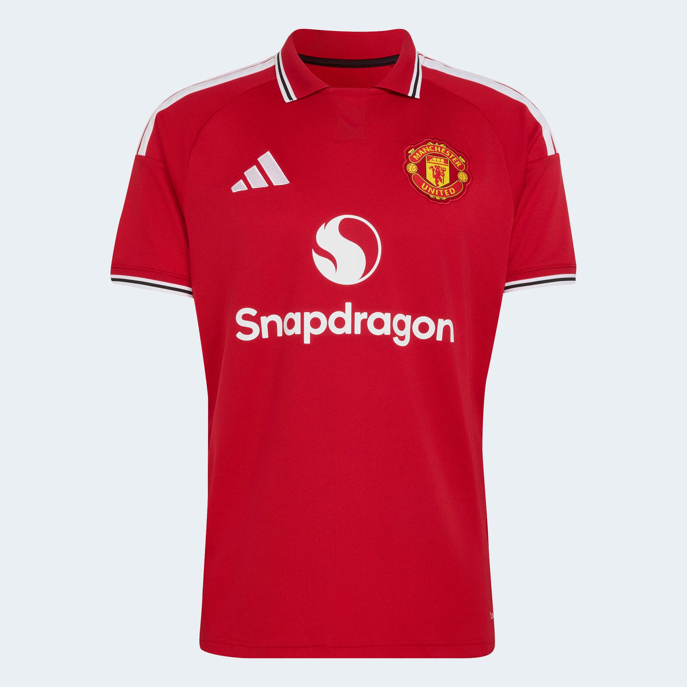 adidas Performance Fußballtrikot »MUFC H JSY« mit schmaler Passform, mit gestreiftem Kragen und Bündchen