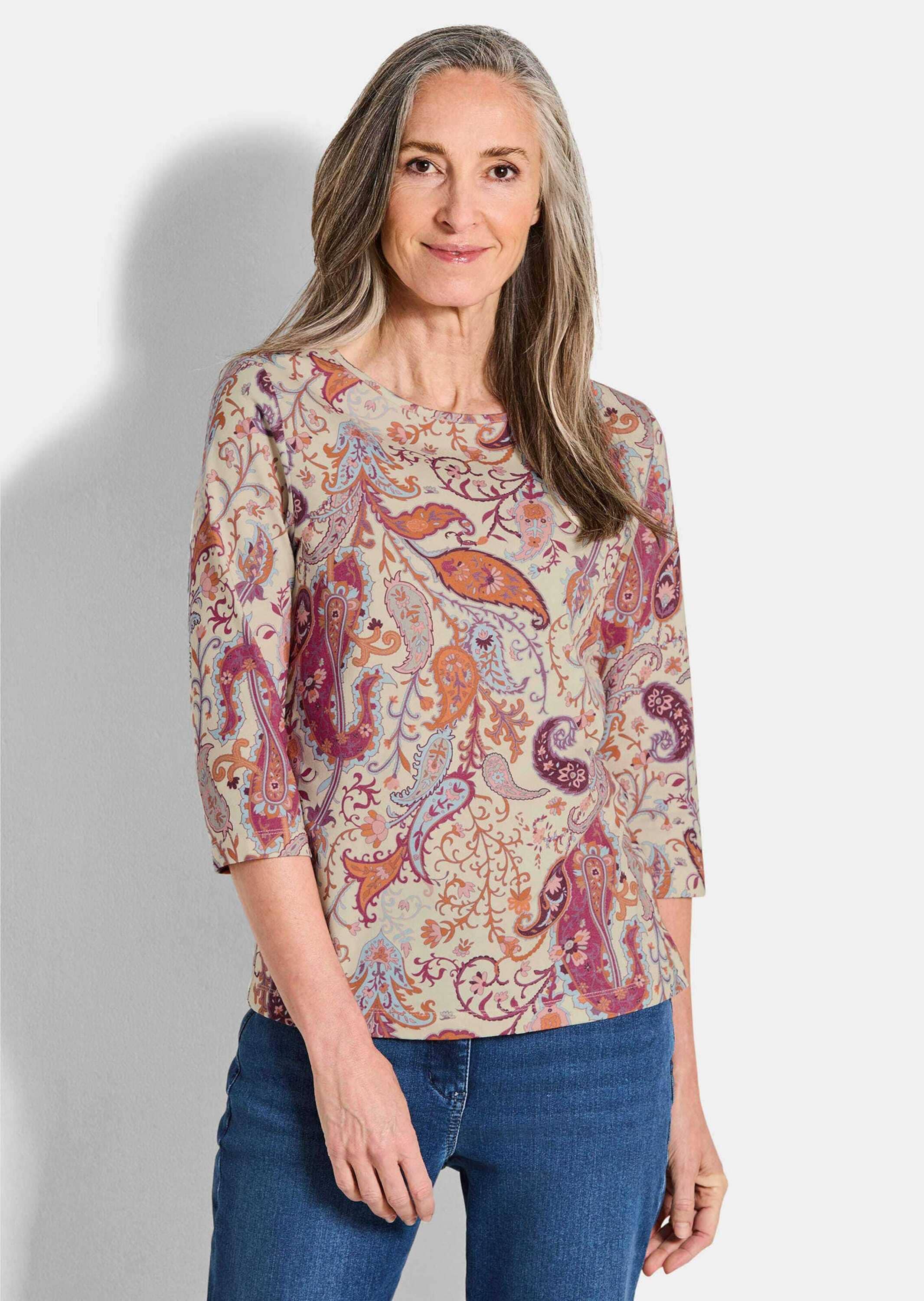 GOLDNER Kurzarmshirt »Bequemes Shirt aus Baumwoll-Jersey«