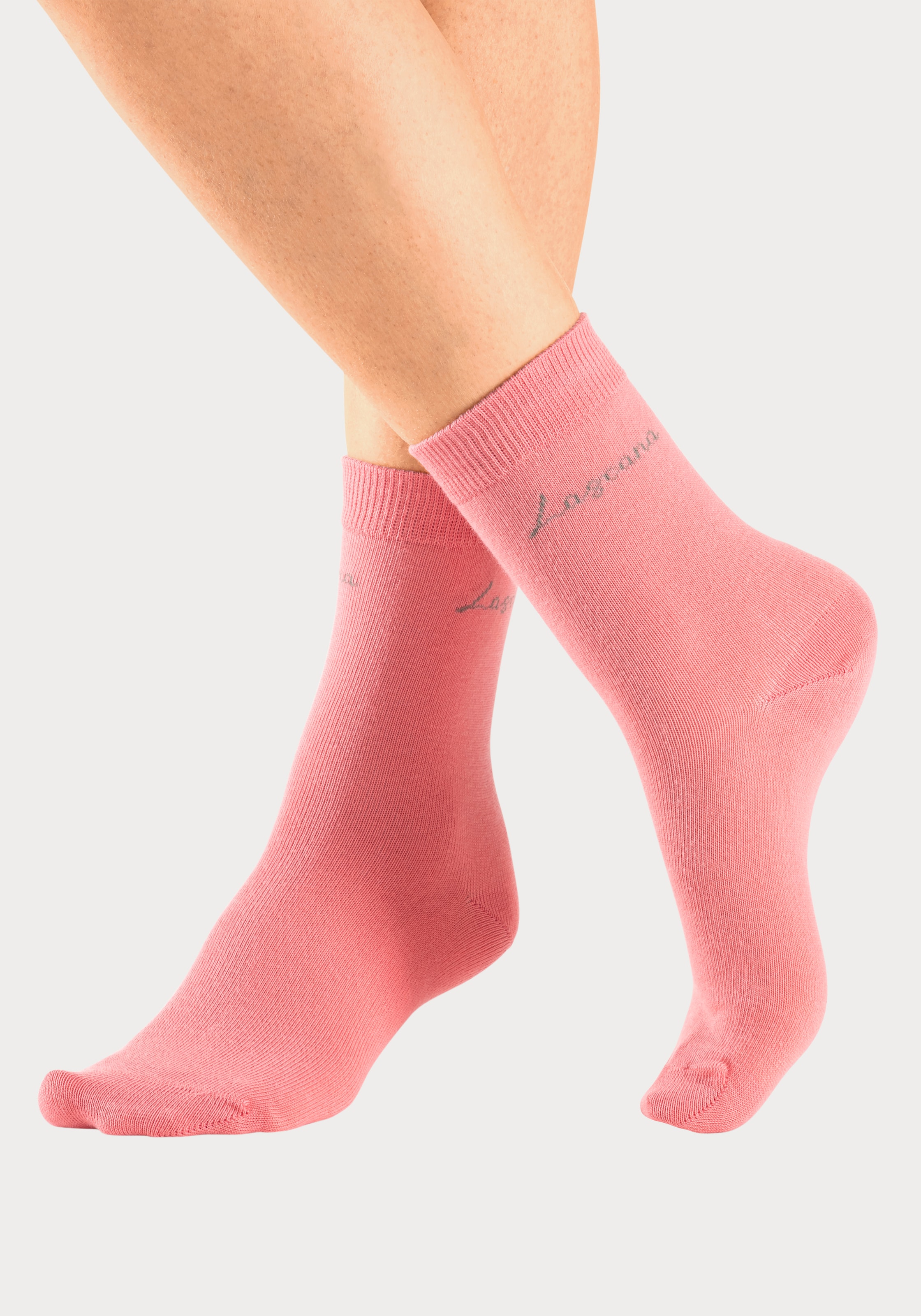 LASCANA Basicsocken »Believe in Yourself«, (Box, 4 Paar), in ansprechender Geschenkbox