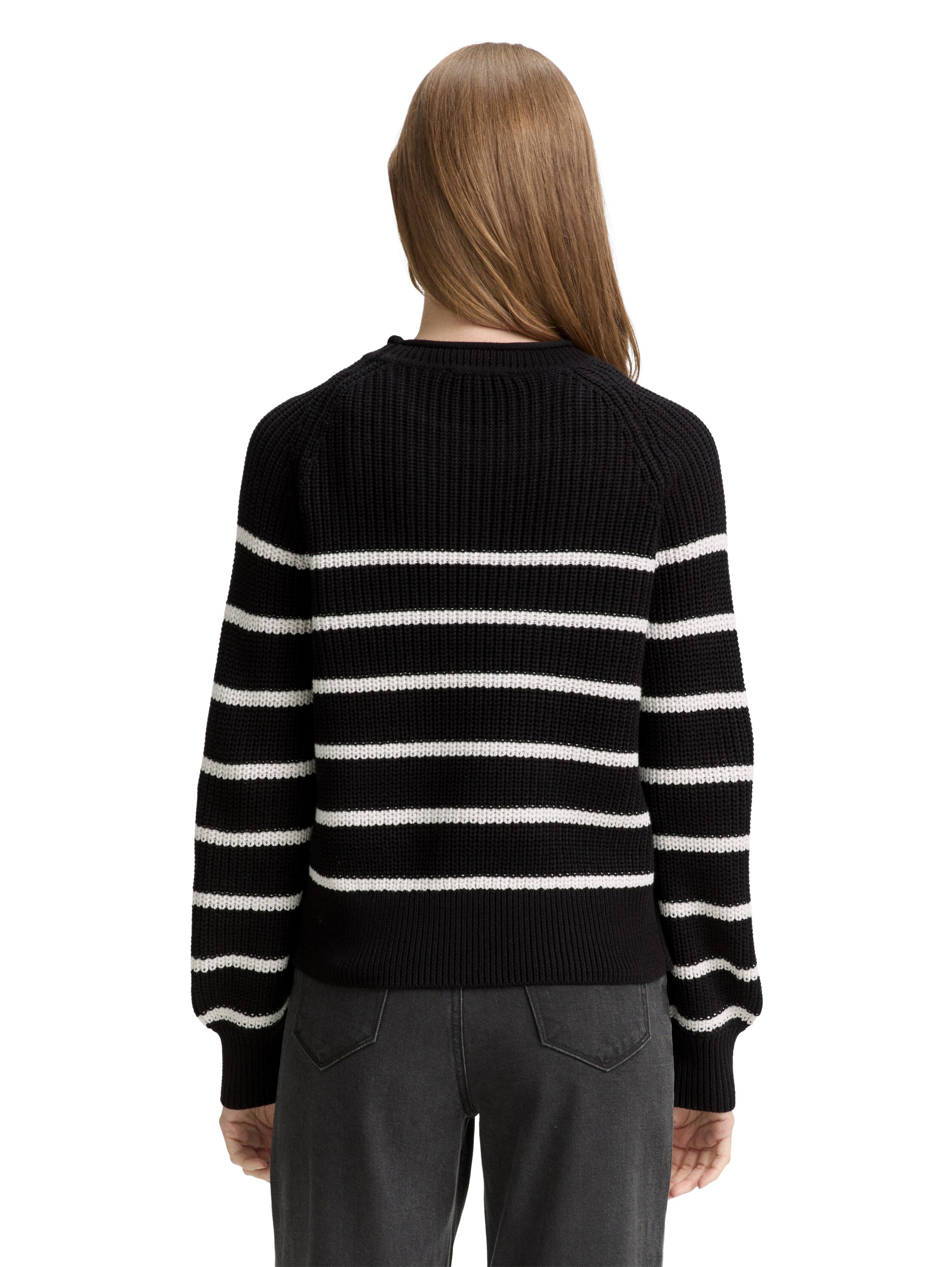 TOM TAILOR Denim Strickpullover mit Strick-Struktur