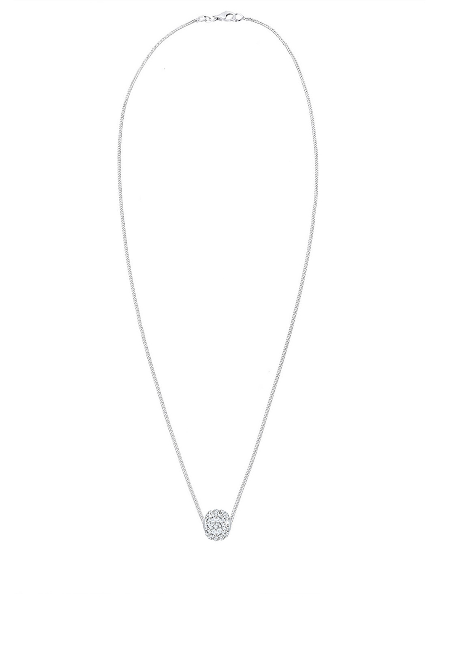 Elli Silberkette »Halskette Weiß 925 Sterling Silber, mit Kristallen von Swarovski®«
