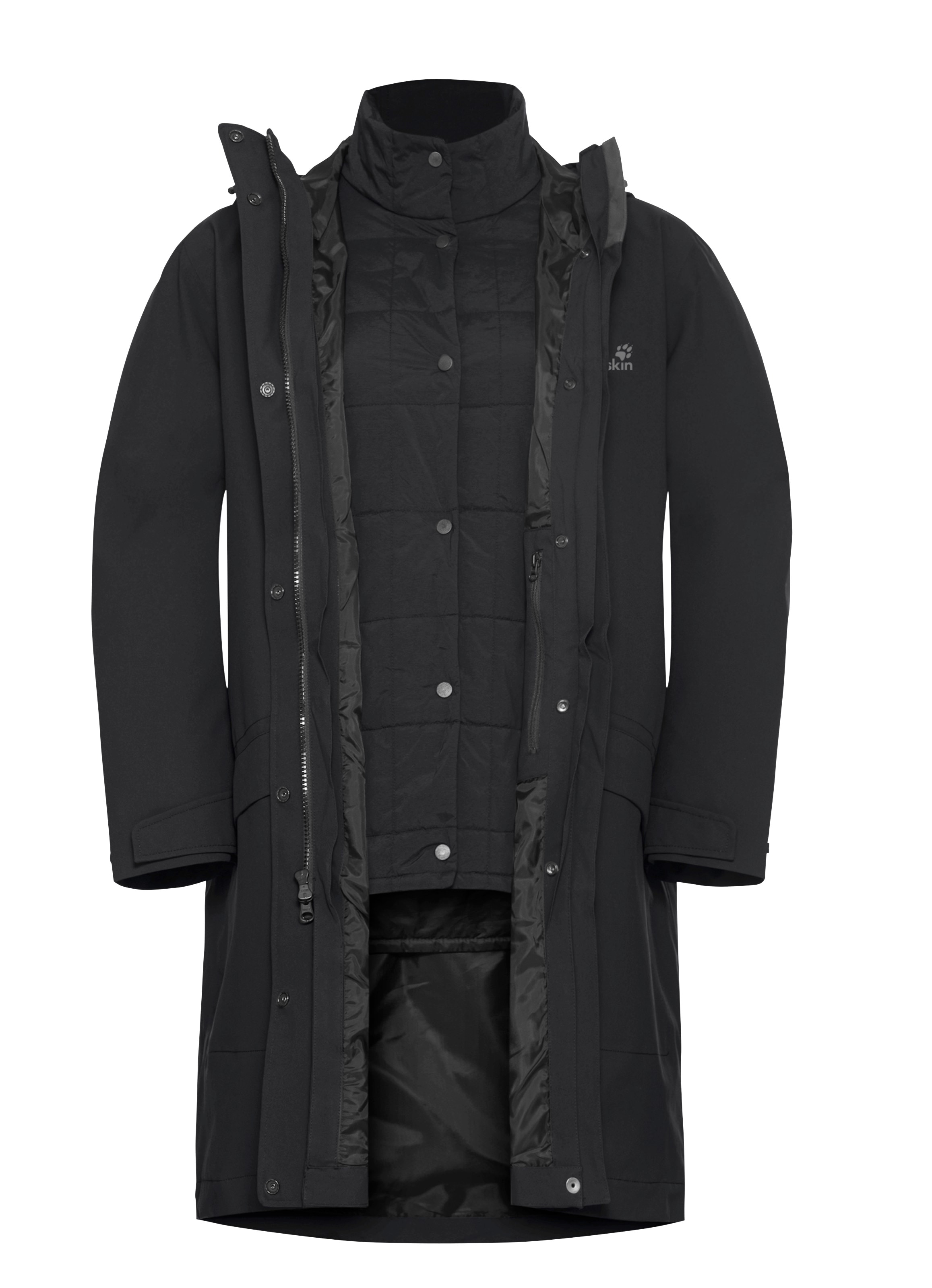 Jack Wolfskin Funktionsmantel »WINTERDUNE 3IN1 COAT W«, 3in1, wasserdicht, Übergangsjacke