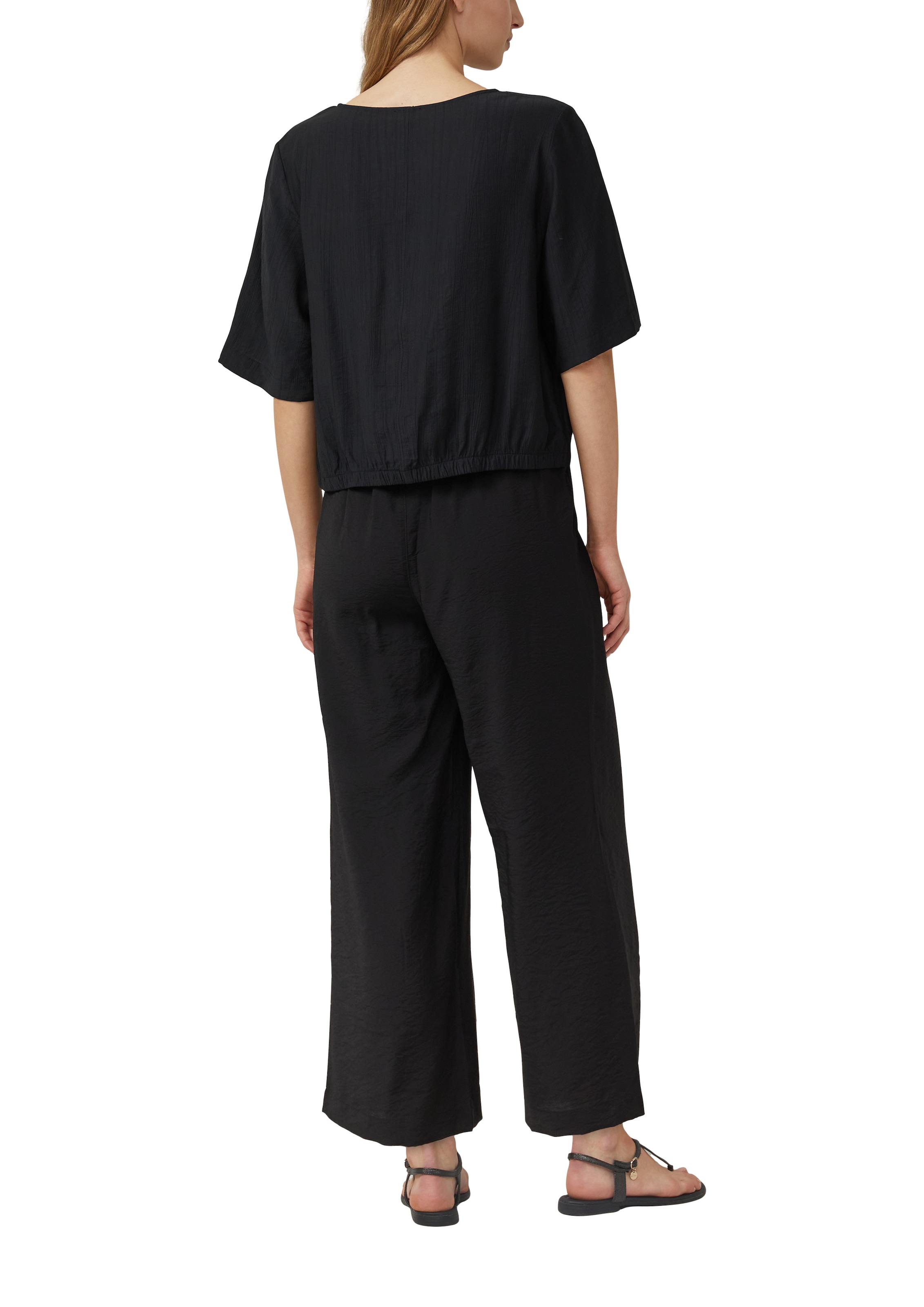 s.Oliver Shirtbluse weite Passform, V-Ausschnitt