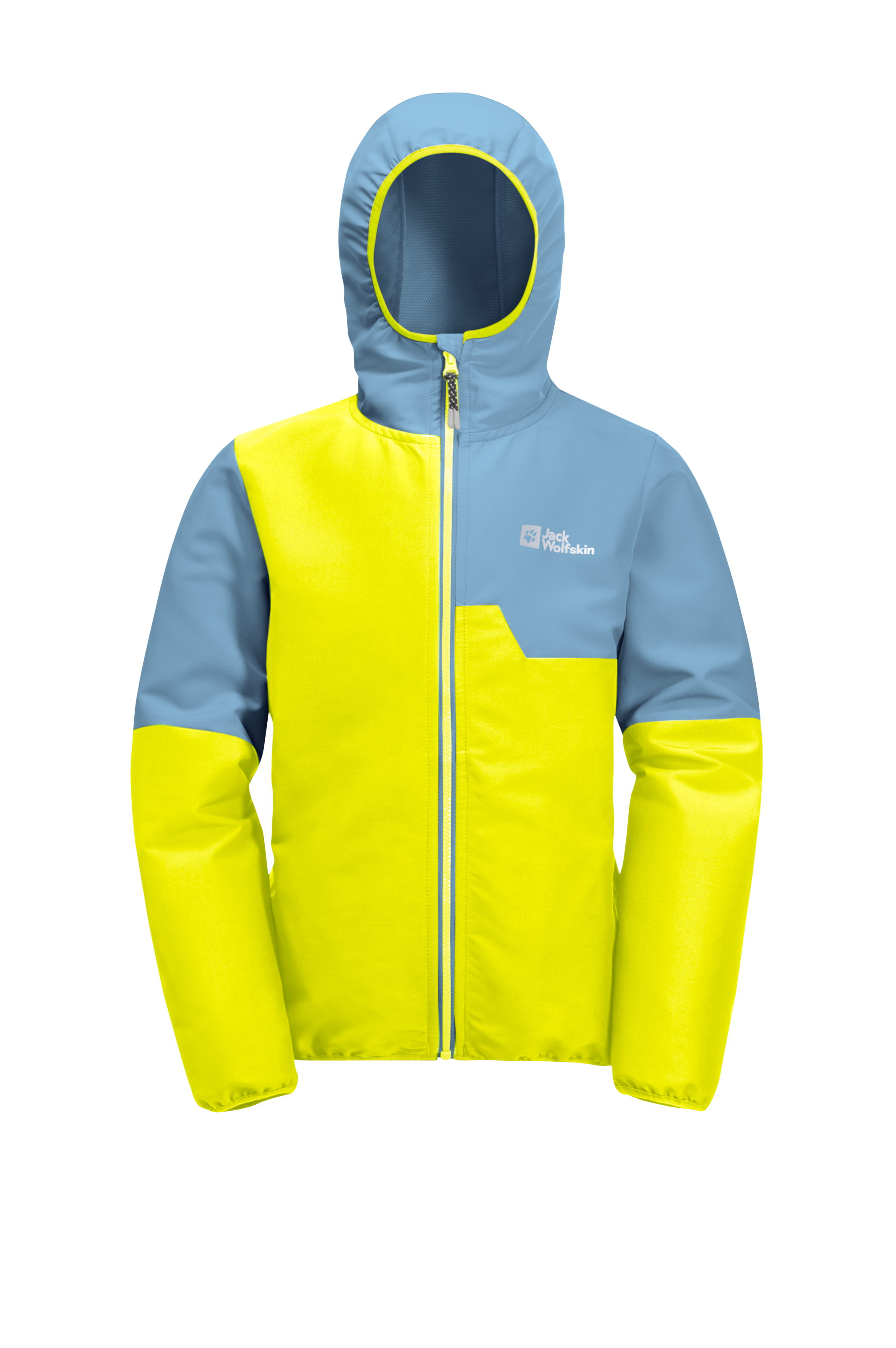 Jack Wolfskin Softshelljacke »TURBULENCE HOODED JKT K«, mit Kapuze, Winddicht, atmungsaktiv, Übergangsjacke