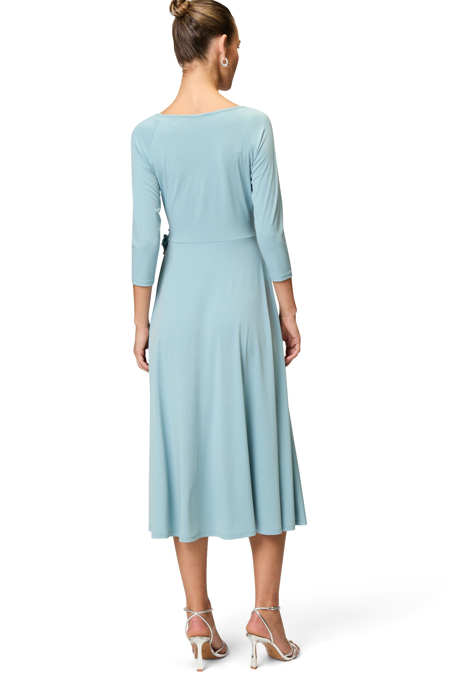 Zero Midikleid »Midikleid mit Stoffblüte«