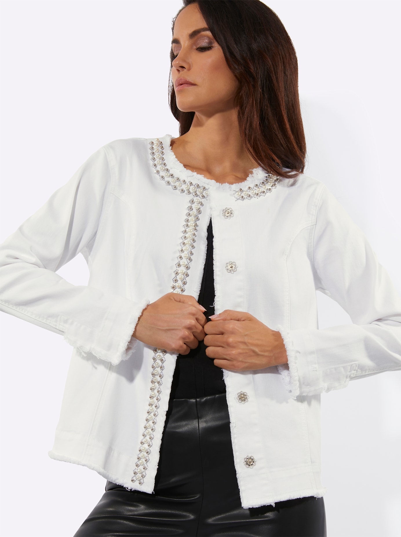 creation L Jeansblazer »Lyocell-Baumwoll-Mix-Blazer«