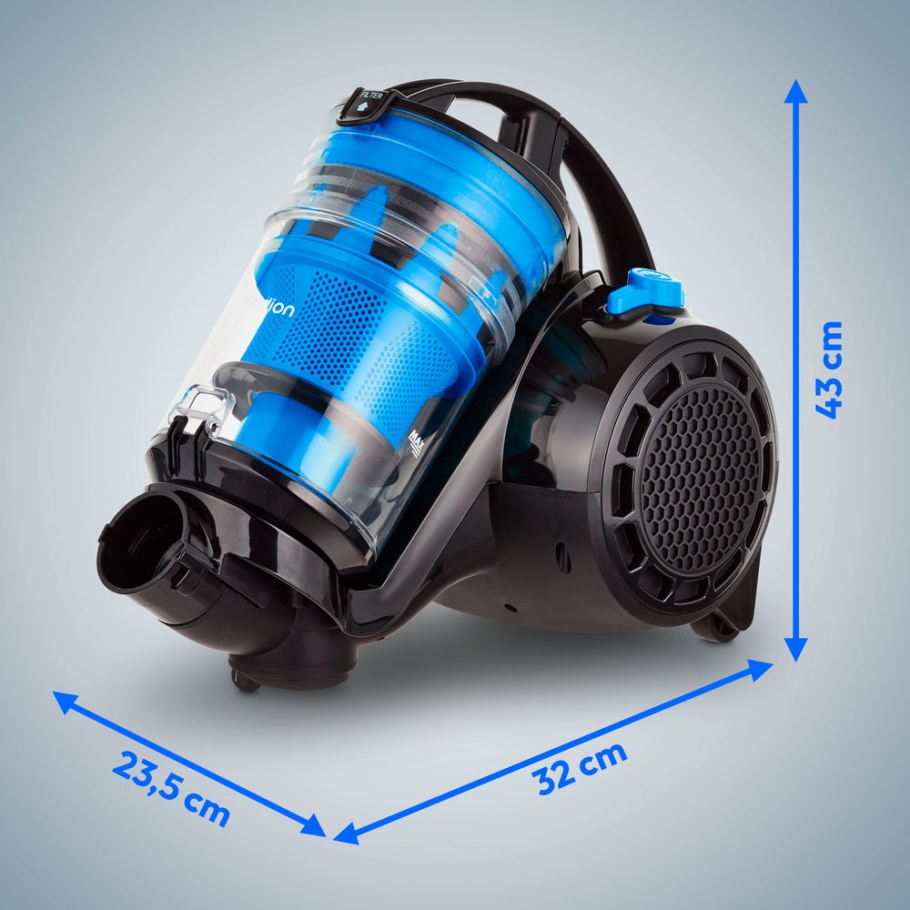 Medion® Bodenstaubsauger »P2000 (MD 11905), 21,5 kPa Saugleistung, 2L, Multizyklon-Technologie«, 700 W, beutellos, 5,2 Meter Kabellänge, HEPA 13 Filter, 72 dB, integriertes Zubehör