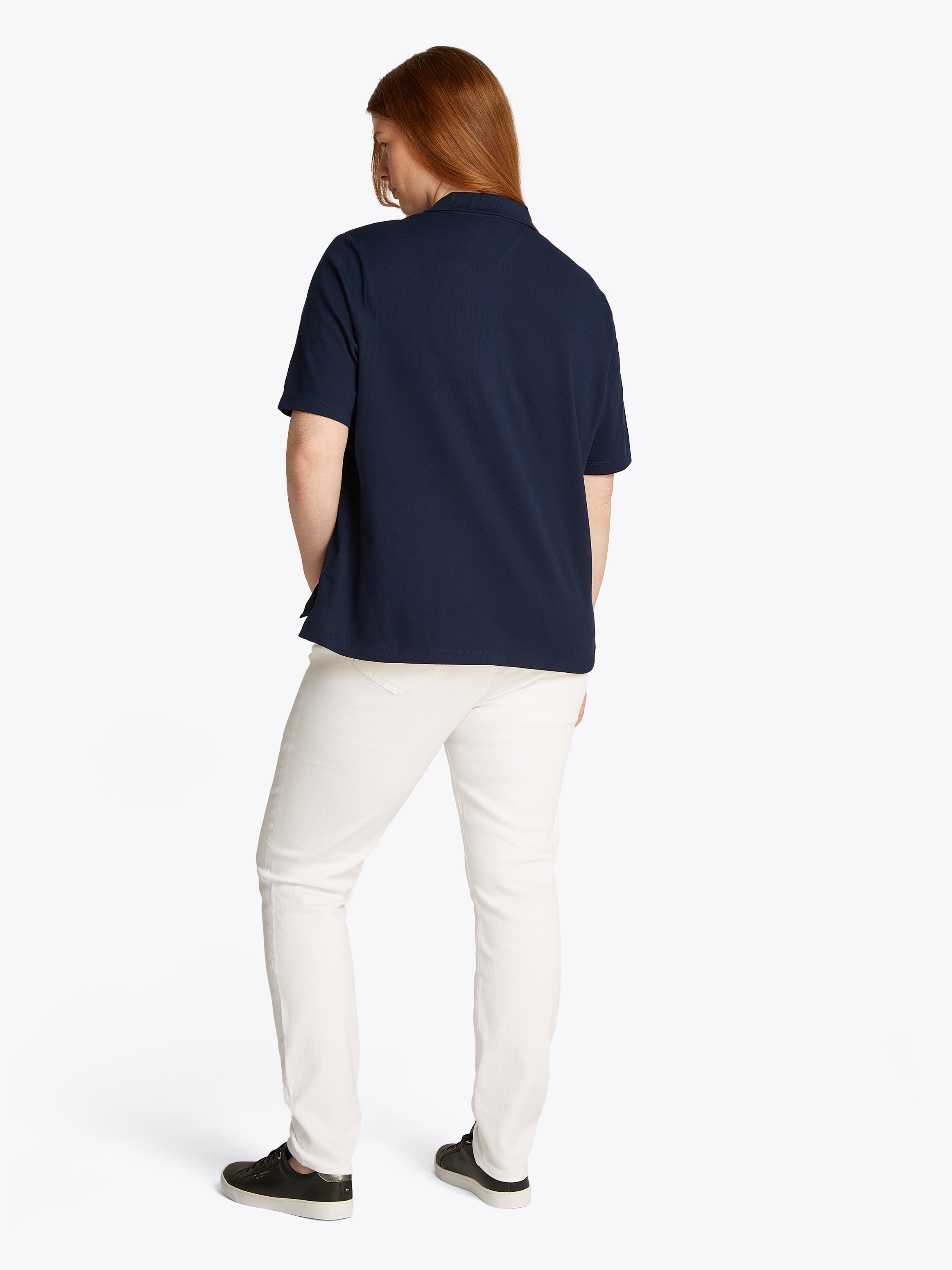 Tommy Hilfiger Curve Poloshirt »CRV 1985 REG PIQUE POLO SS«, in großen Größen