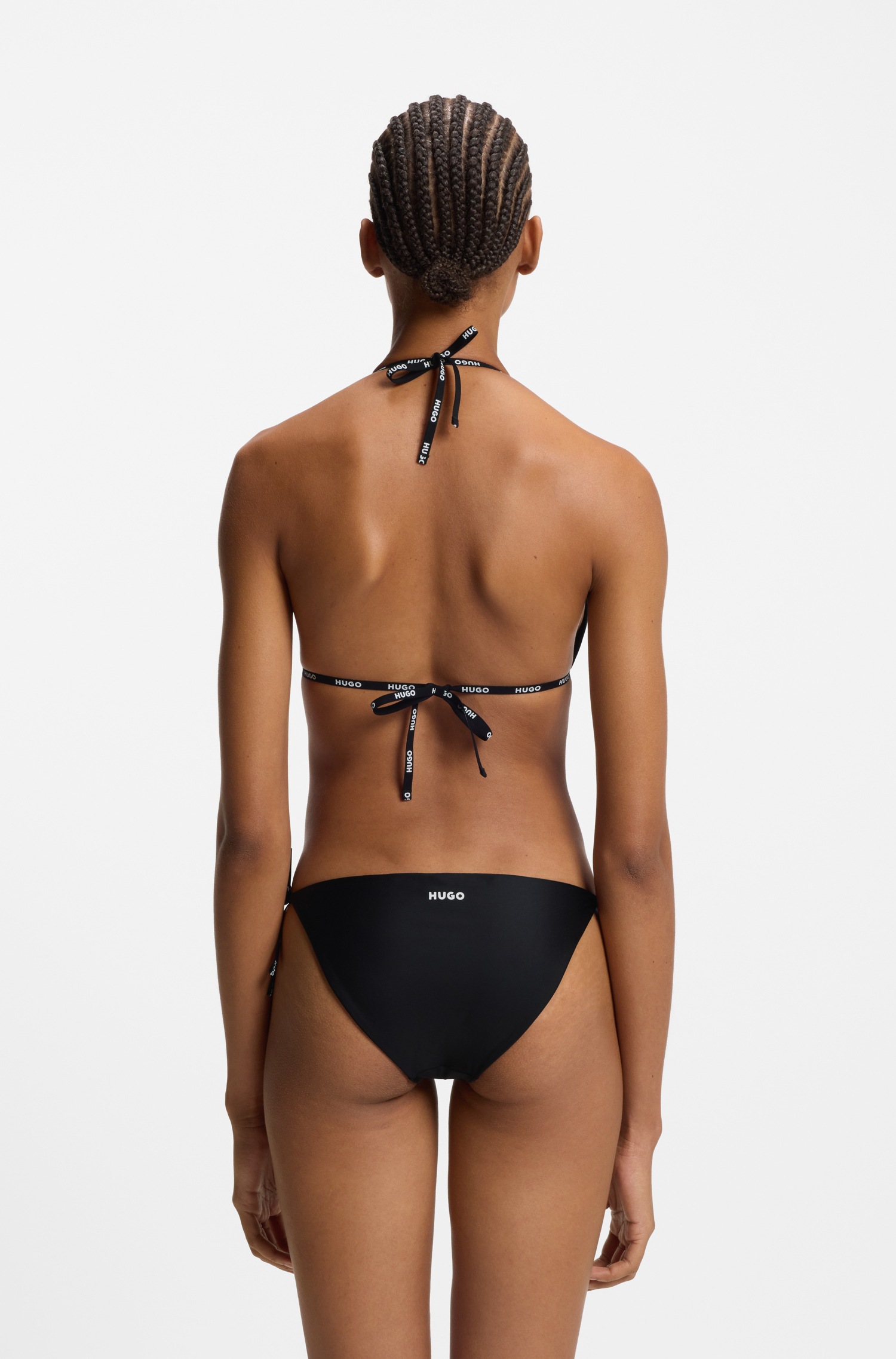 HUGO Underwear Triangel-Bikini-Top »Pure« mit Logobändern, herausnehmbare Polster