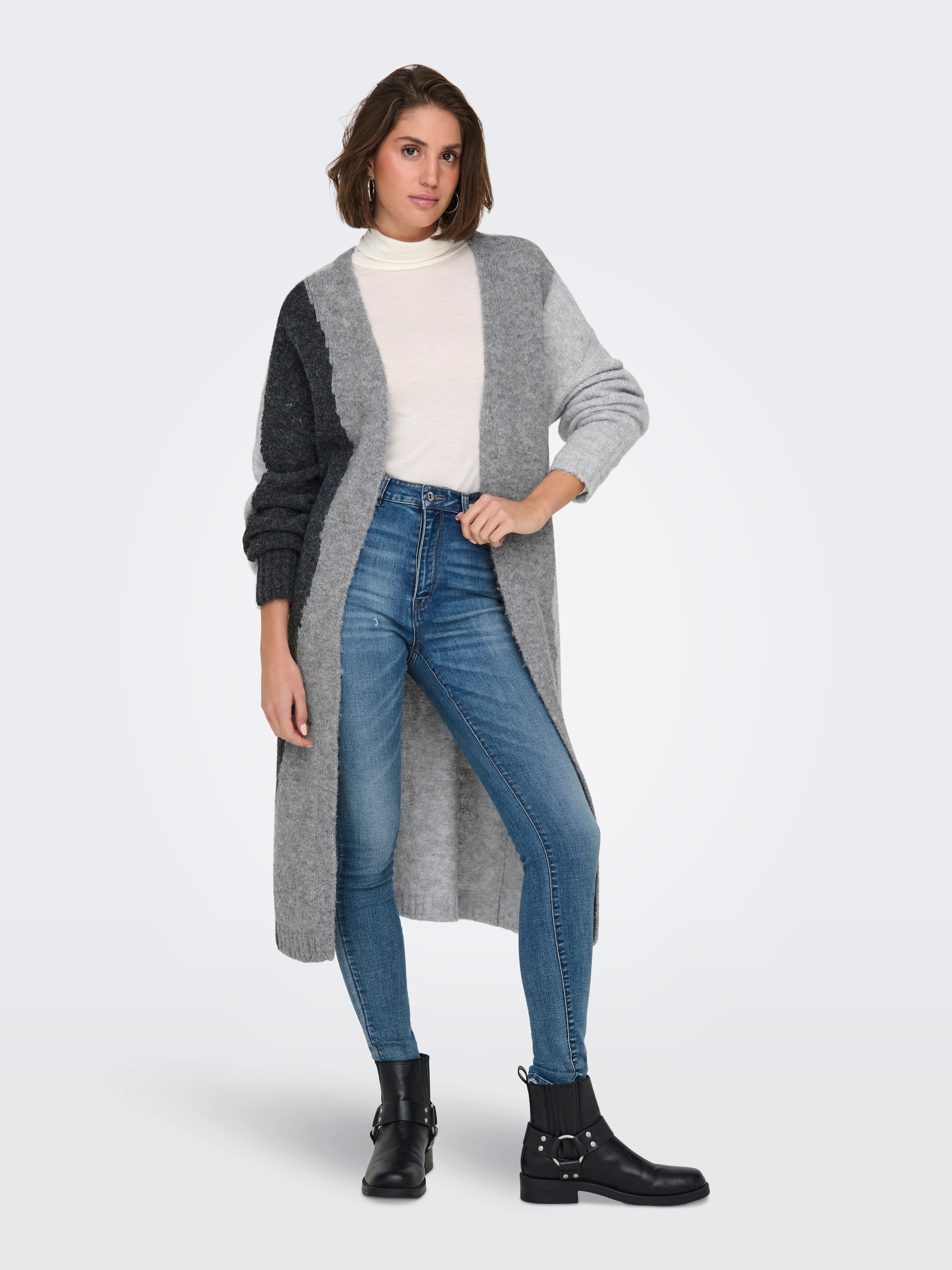 ONLY Strickjacke »ONLGRO LIFE LS BLOCK CARDIGAN KNT«