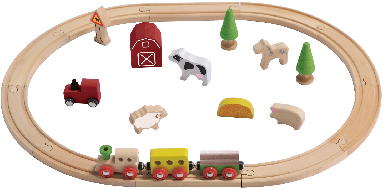EverEarth® Spielzeug-Eisenbahn »Bauernhof«, FSC®- schützt Wald - weltweit kaufen