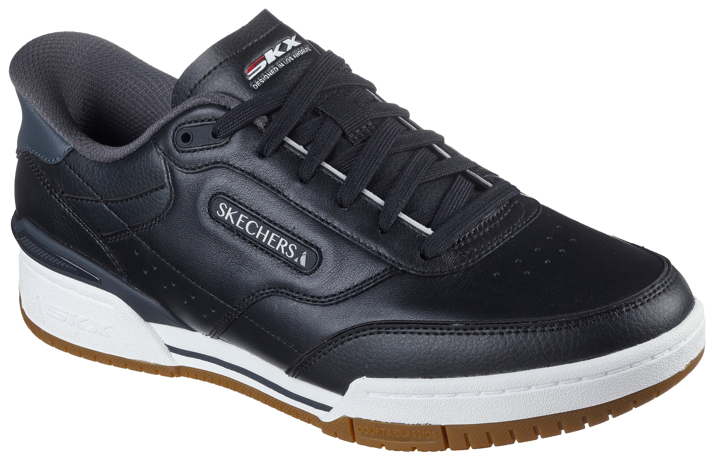 Skechers Herren Slip-On Sneaker »RECOIL« Slipper in schwarz-weiß, Größe 46