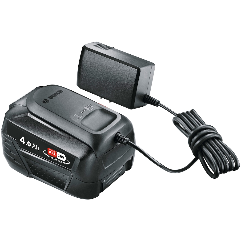 Bosch Home & Garden Akku Starter-Set »Starter Set«, Akku 18V 4.0Ah + Ladegerät AL18V-20