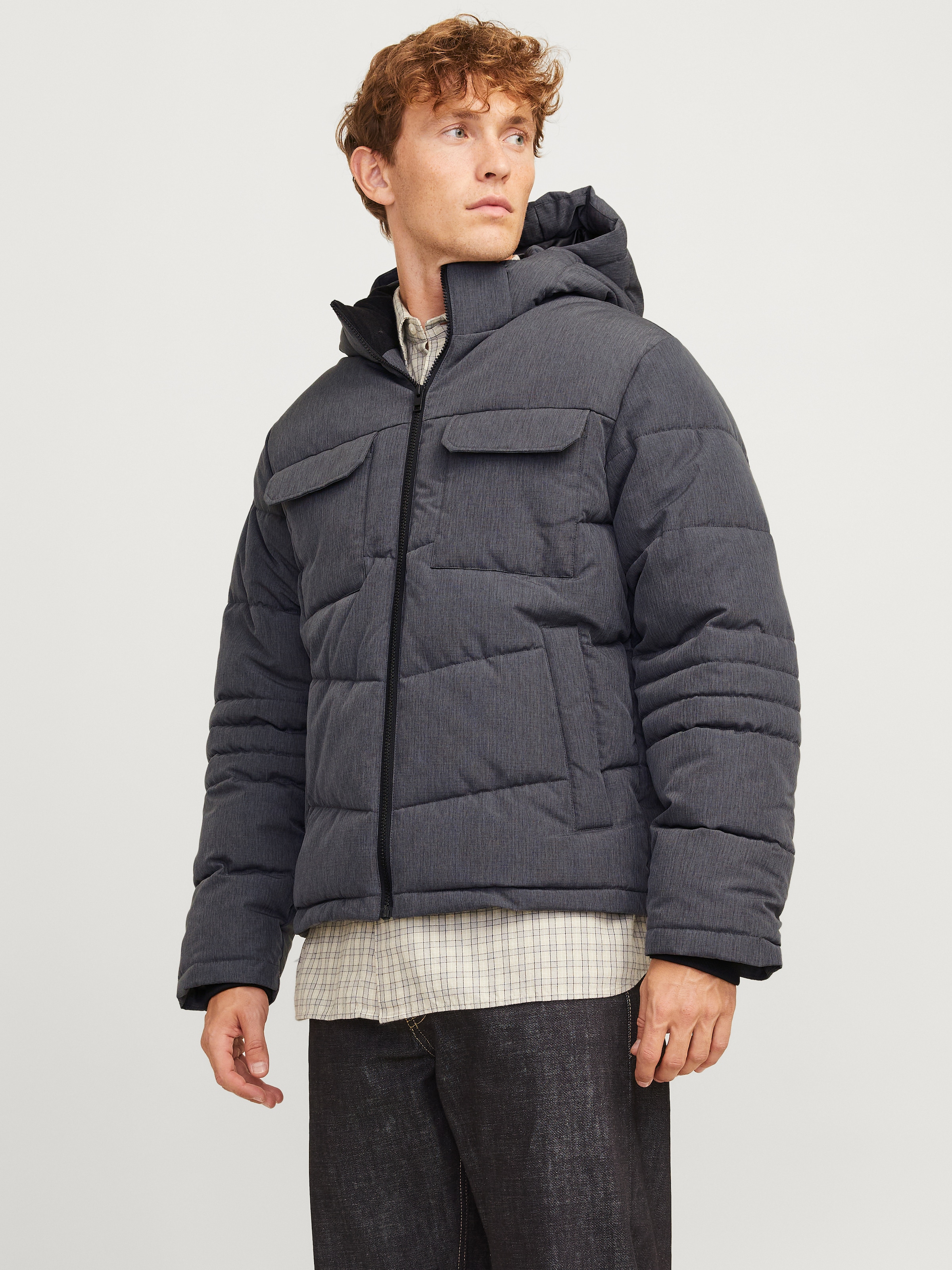 Jack & Jones Steppjacke »JJBUILD PUFFER JACKET«, mit Kapuze