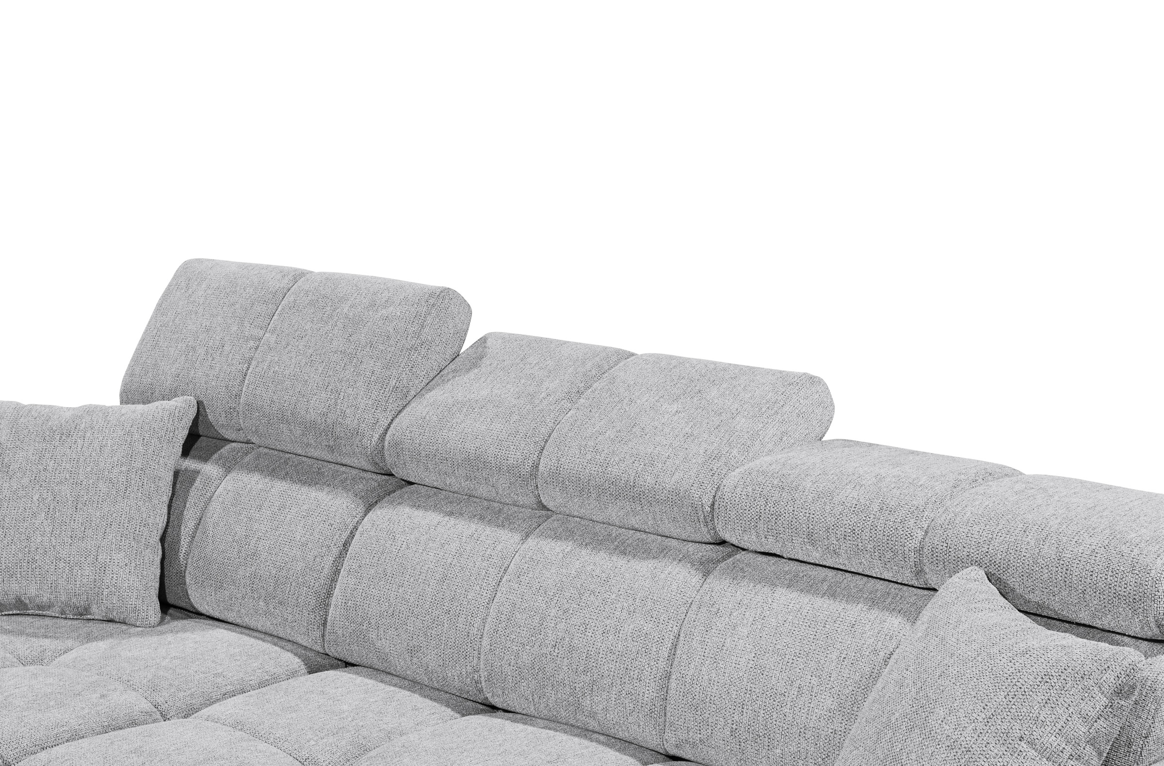 ED EXCITING DESIGN Ecksofa »Sydney L-Form«, mit Bettfunktion, Bettkasten, Kopfteilverstellung & 2 Zierkissen