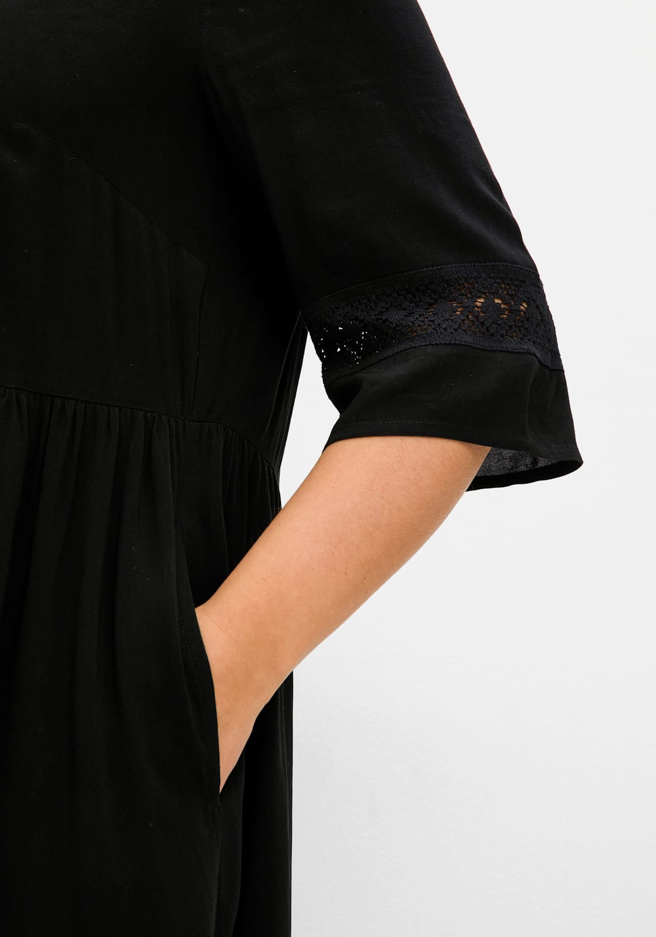 Sheego A-Linien-Kleid »Blusenkleid«