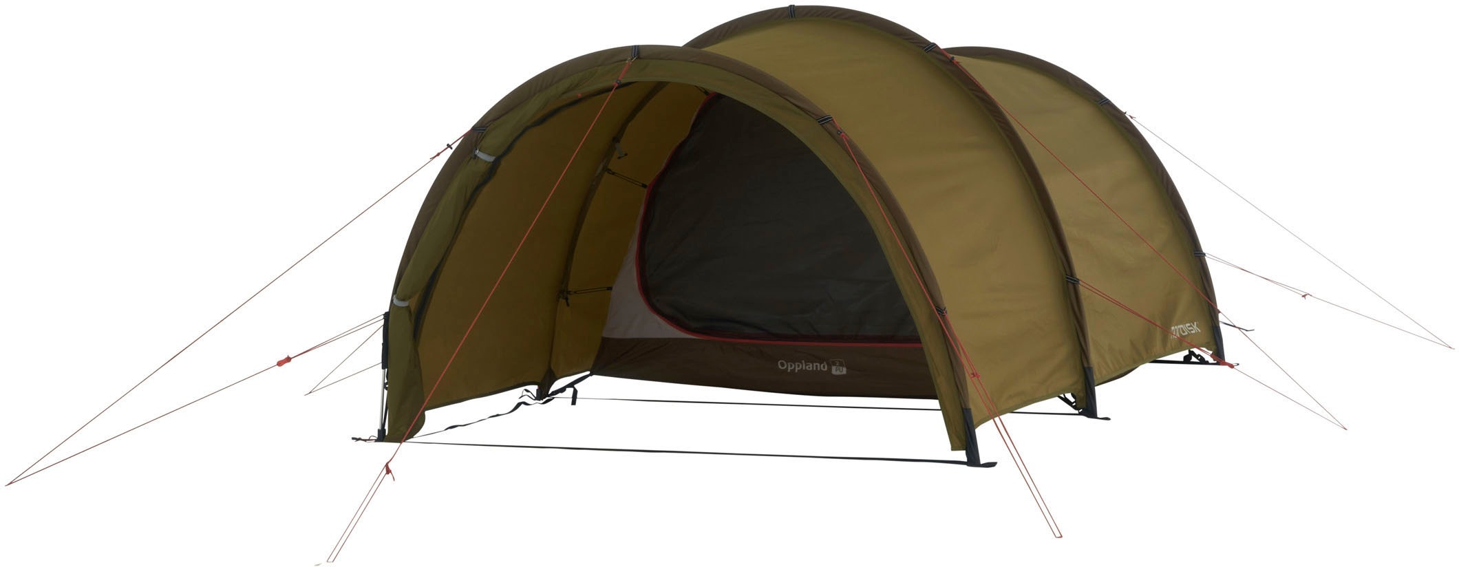 Nordisk Tunnelzelt »Oppland 2 (2.0) PU Tent Dark Olive«, 2 Personen, (Packung, 1 tlg.)