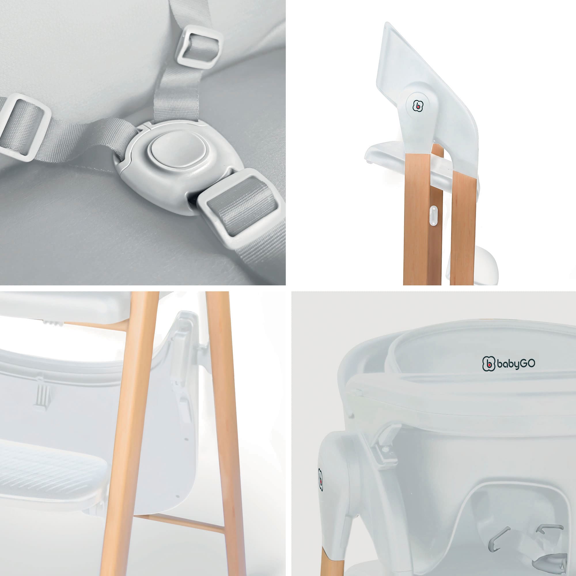 BabyGo Kombihochstuhl »Levels«, inklusive Wippe