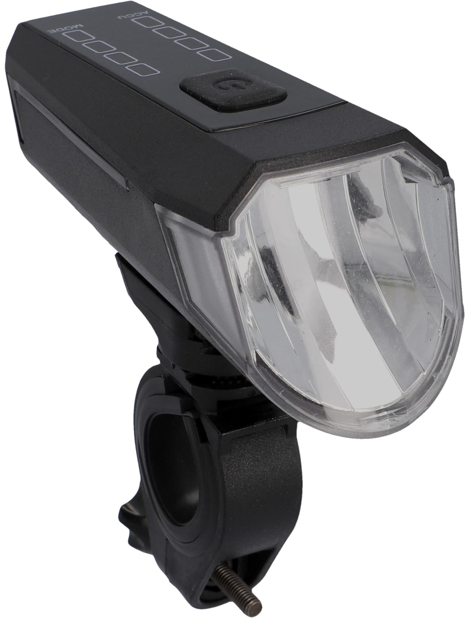 FISCHER Fahrrad Fahrradbeleuchtung »LED-Akku Bel.-Set Bremsbel. 80 Lux«, (Front- und Rücklicht)