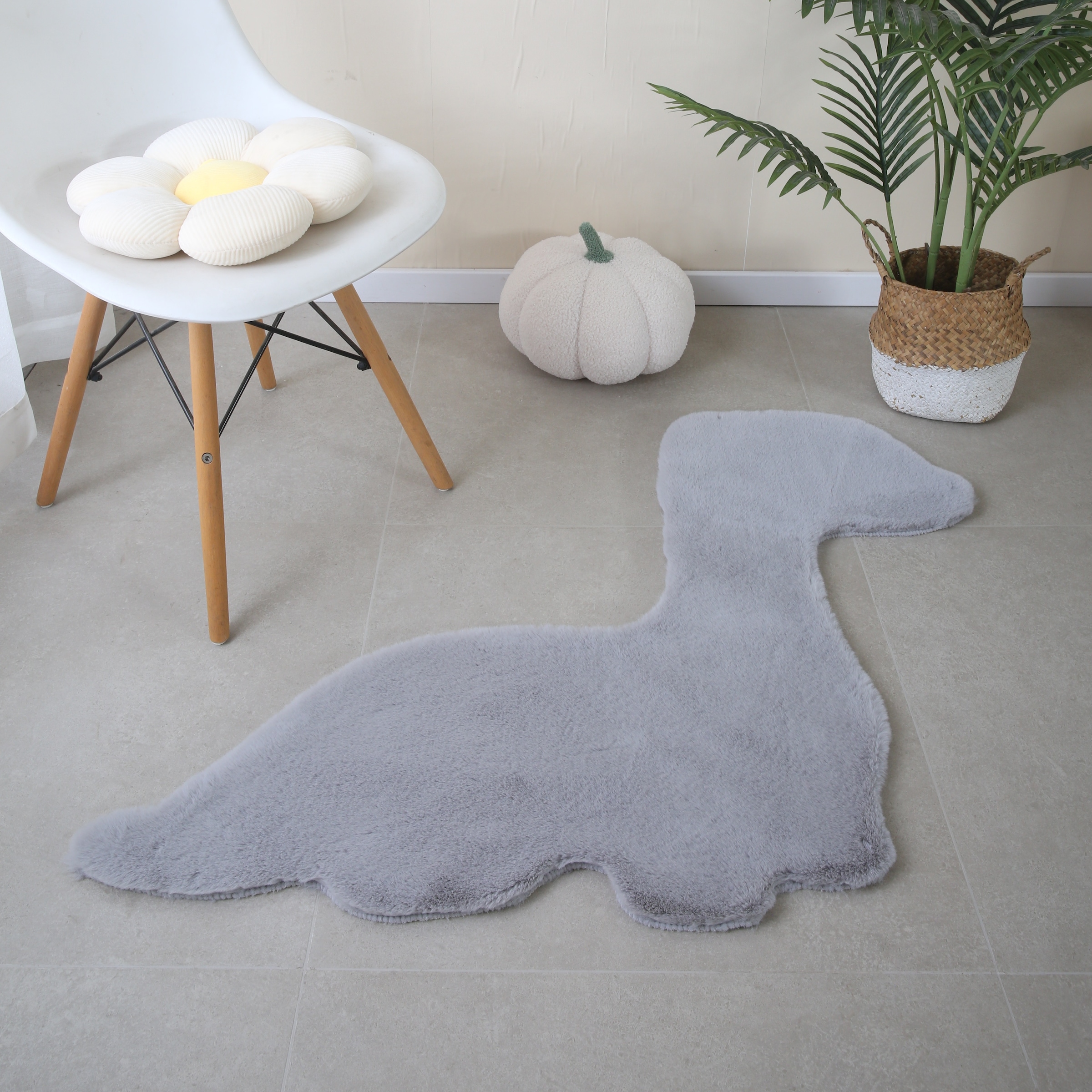 Ayyildiz Teppiche Kinderteppich »CATY 5306«, fellförmig, 25 mm Höhe, Besonders weich / Softfllor / waschbar