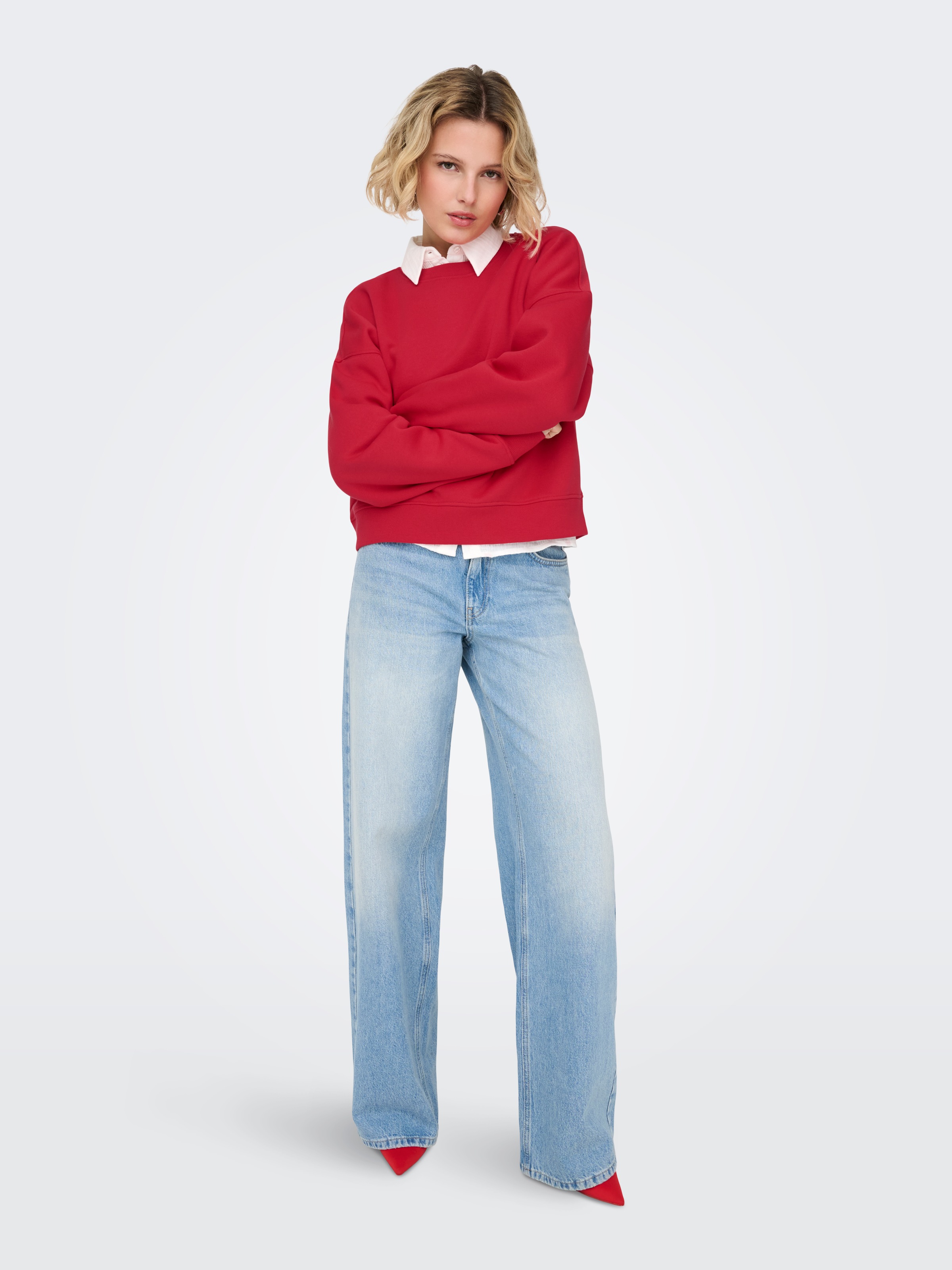 ONLY Sweatshirt »ONLBEST L/S CREW NECK SWT NOOS«
