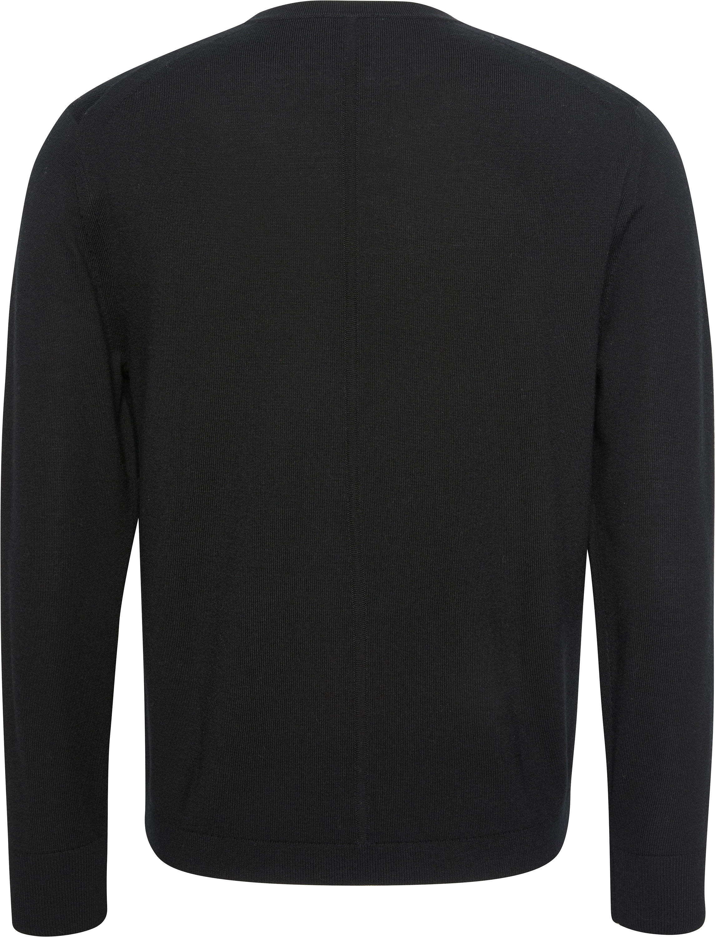Calvin Klein Strickpullover »LS 100% MERINO CREW 14GG«, Mit Rundhalsausschnitt, regular fit