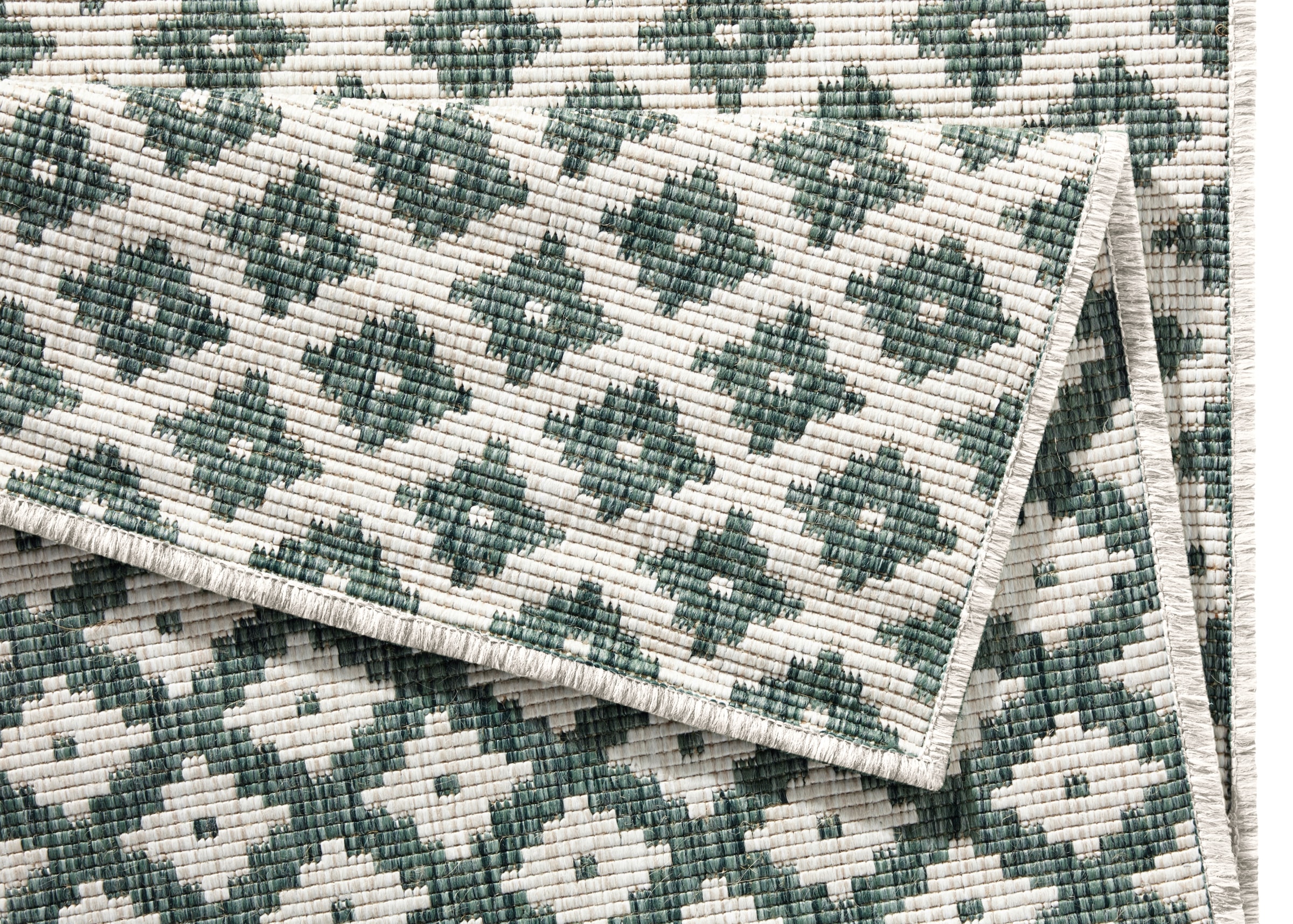 NORTHRUGS Teppich »Nizza Wendeteppich«, rechteckig, 5 mm Höhe, In-& Outdoor, Wetterfest, Balkon, Läufer, Wohnzimmer, Wasserfest