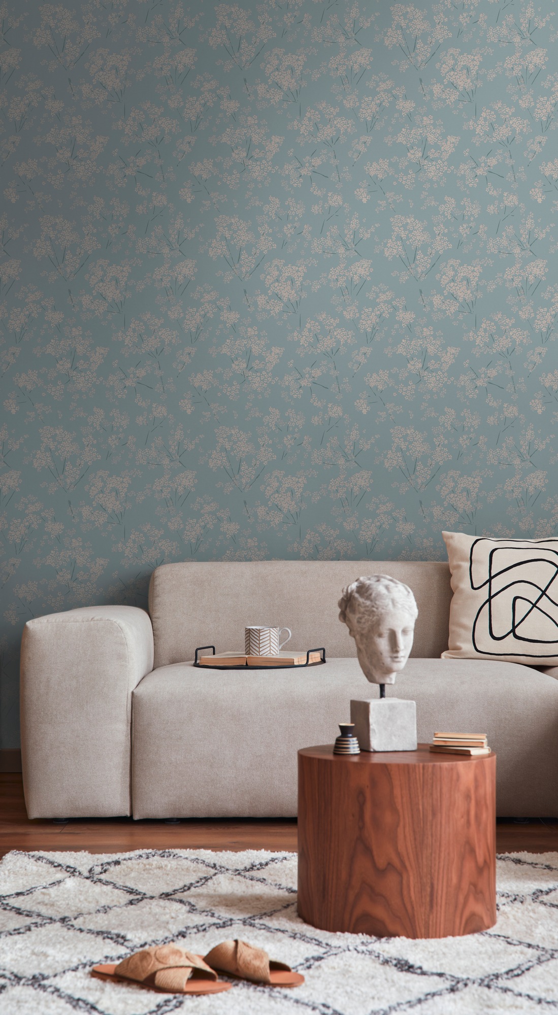 A.S. Création Vliestapete »Casual Living Blümchen-Tapete Mustertapete Floral Blumen« matt strukturiert Vliestapete Blumentapete für Schlafzimmer Küche Wohnzimmer Blümchen
