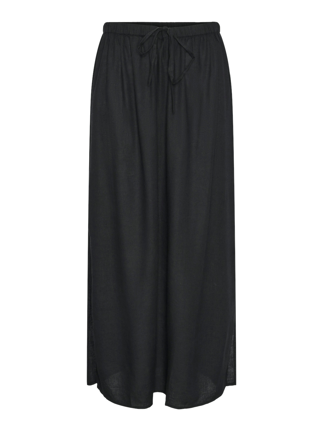 pieces Sommerrock »PCPIA MW ANKLE SKIRT WVN NOOS«, mit Leinen