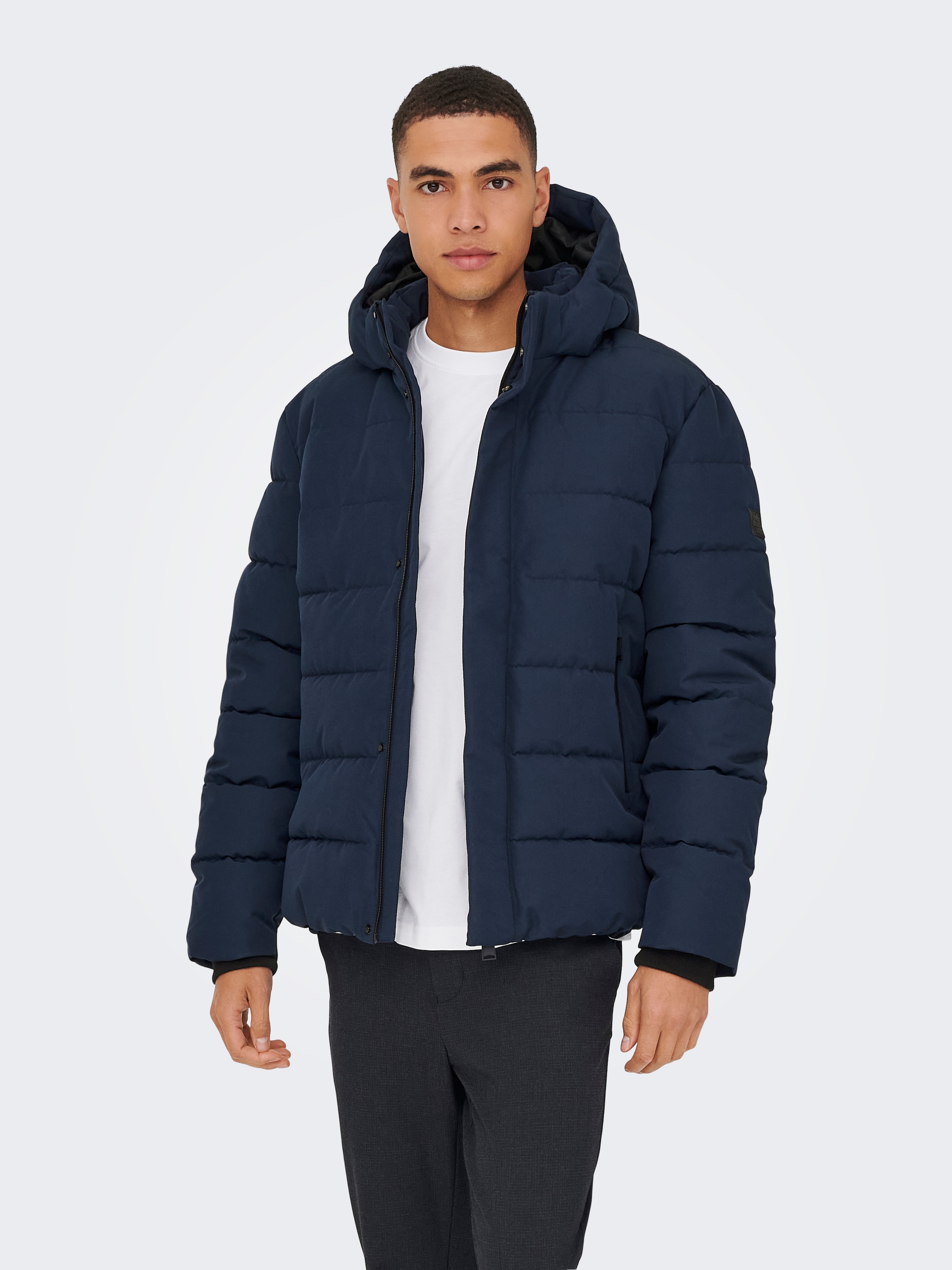 ONLY & SONS Steppjacke »ONSCAYSON PUFFA OTW NOOS« mit Kapuze
