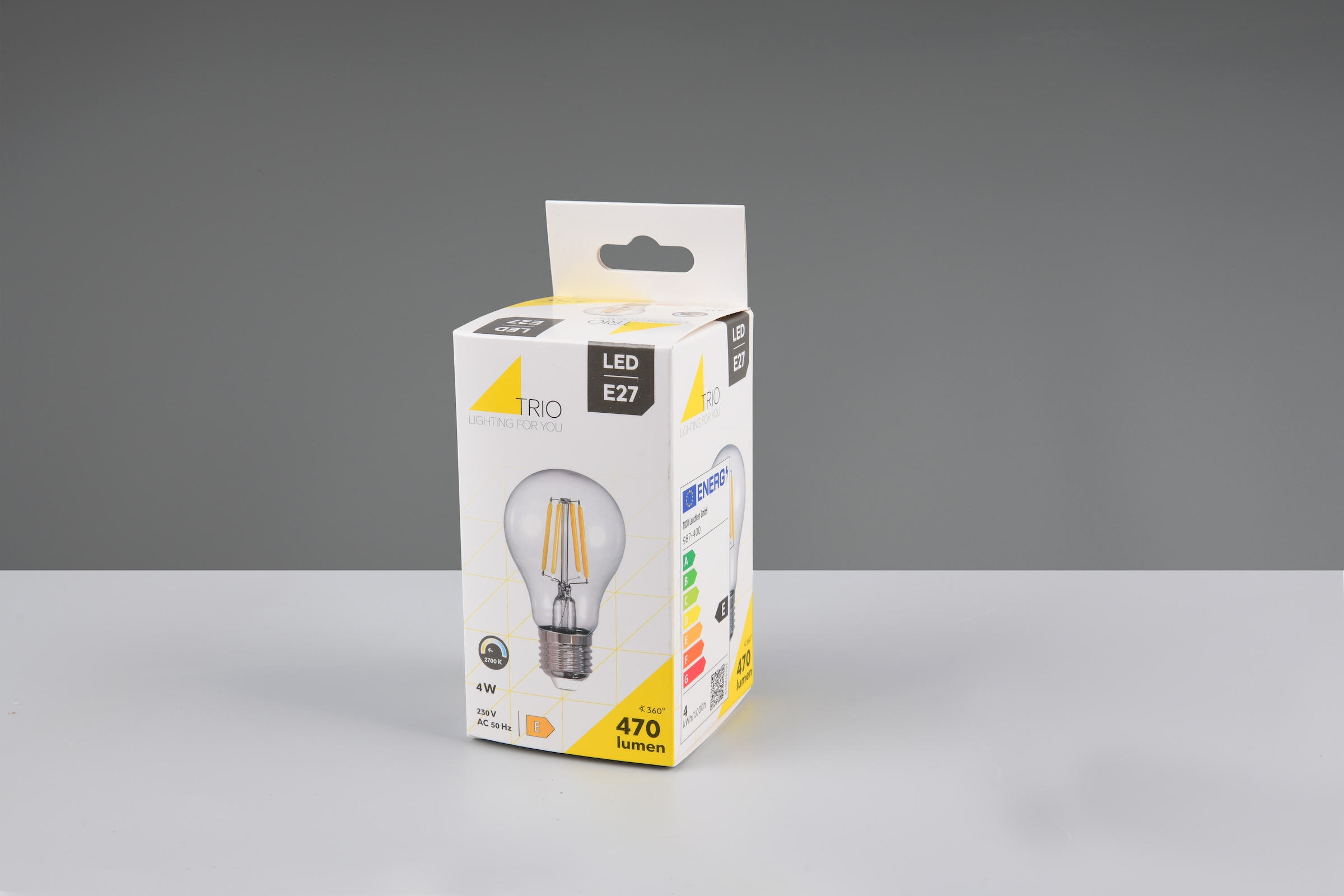 TRIO Leuchten LED-Filament »Leuchtmittel Set E27« E27 6 Stk. Warmweiß 6er Set Filament Leuchtmittel E27 Fassung, Glühbirne E27 LED warmweiß