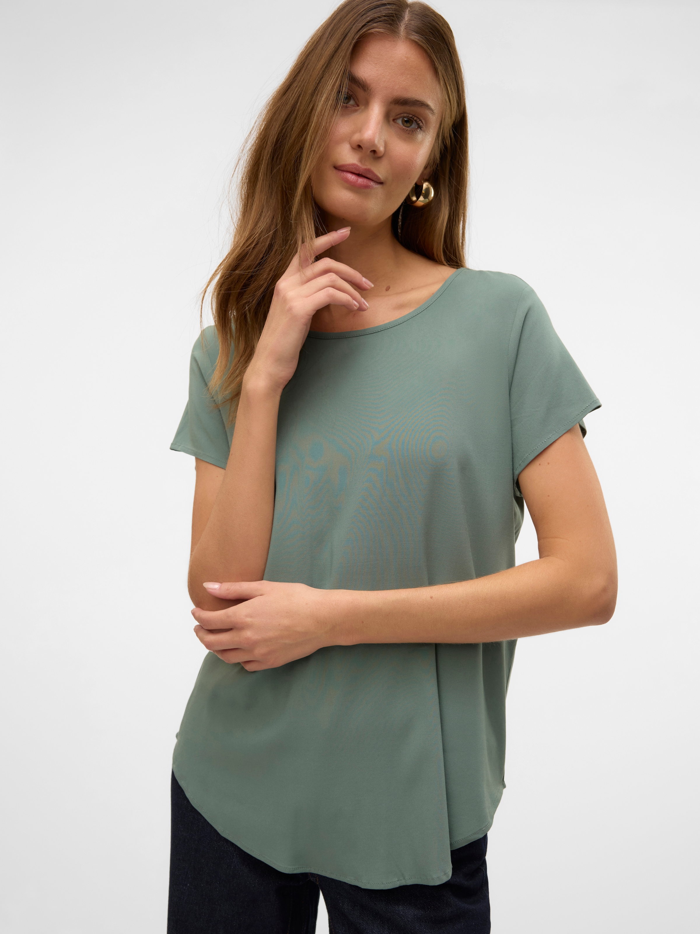 Vero Moda Blusenshirt »VMBELLA SS TOP WVN GA NOOS«