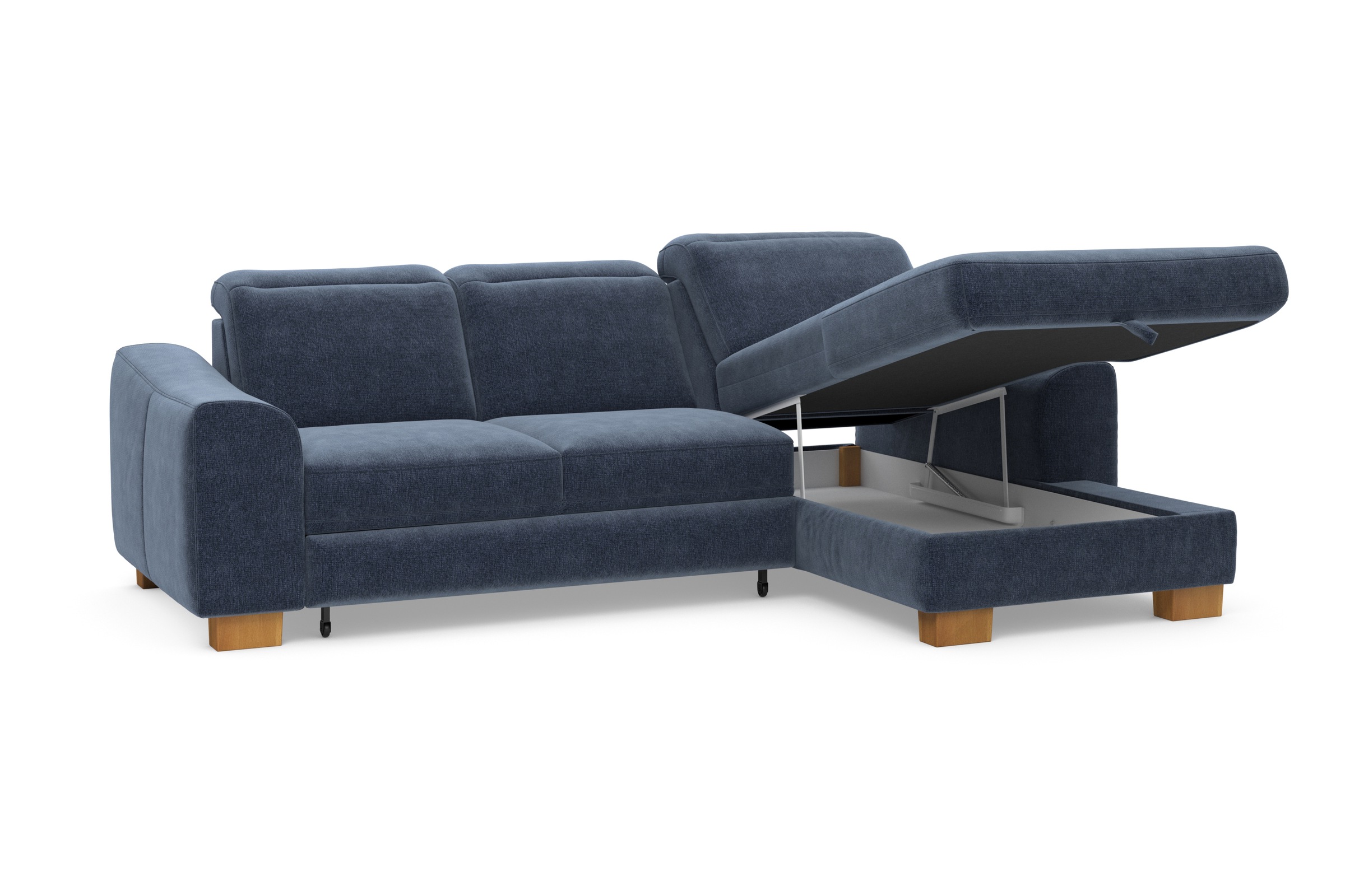 Home affaire Ecksofa »Dundee L-Form« wahlweise mit Kopfteilverstellung und zusätzlich mit Bettfunktion