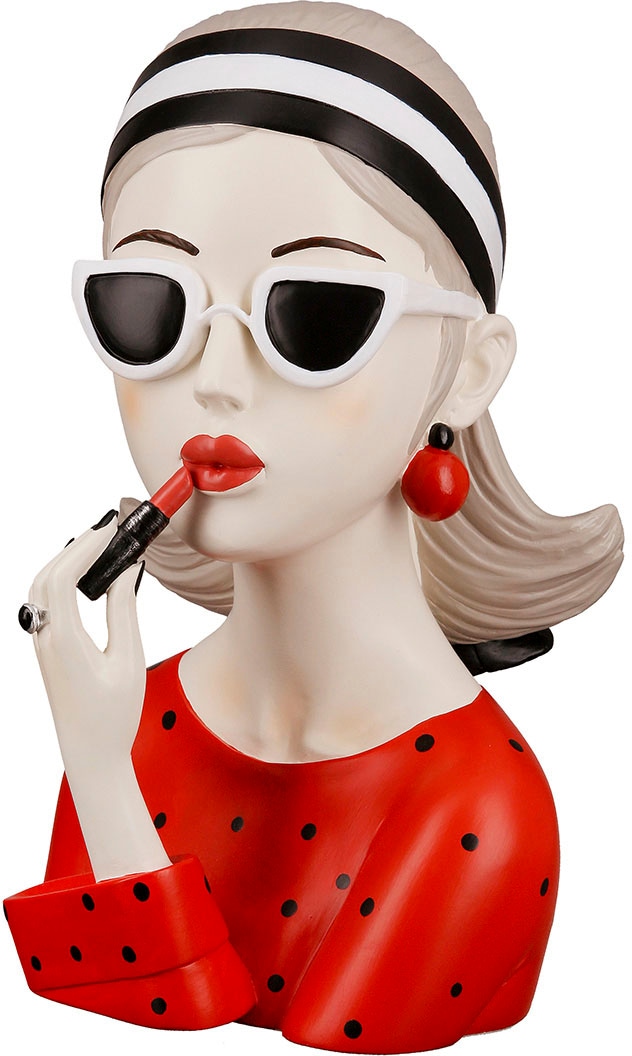GILDE Dekofigur »Figur Lady mit rotem Lippenstift«