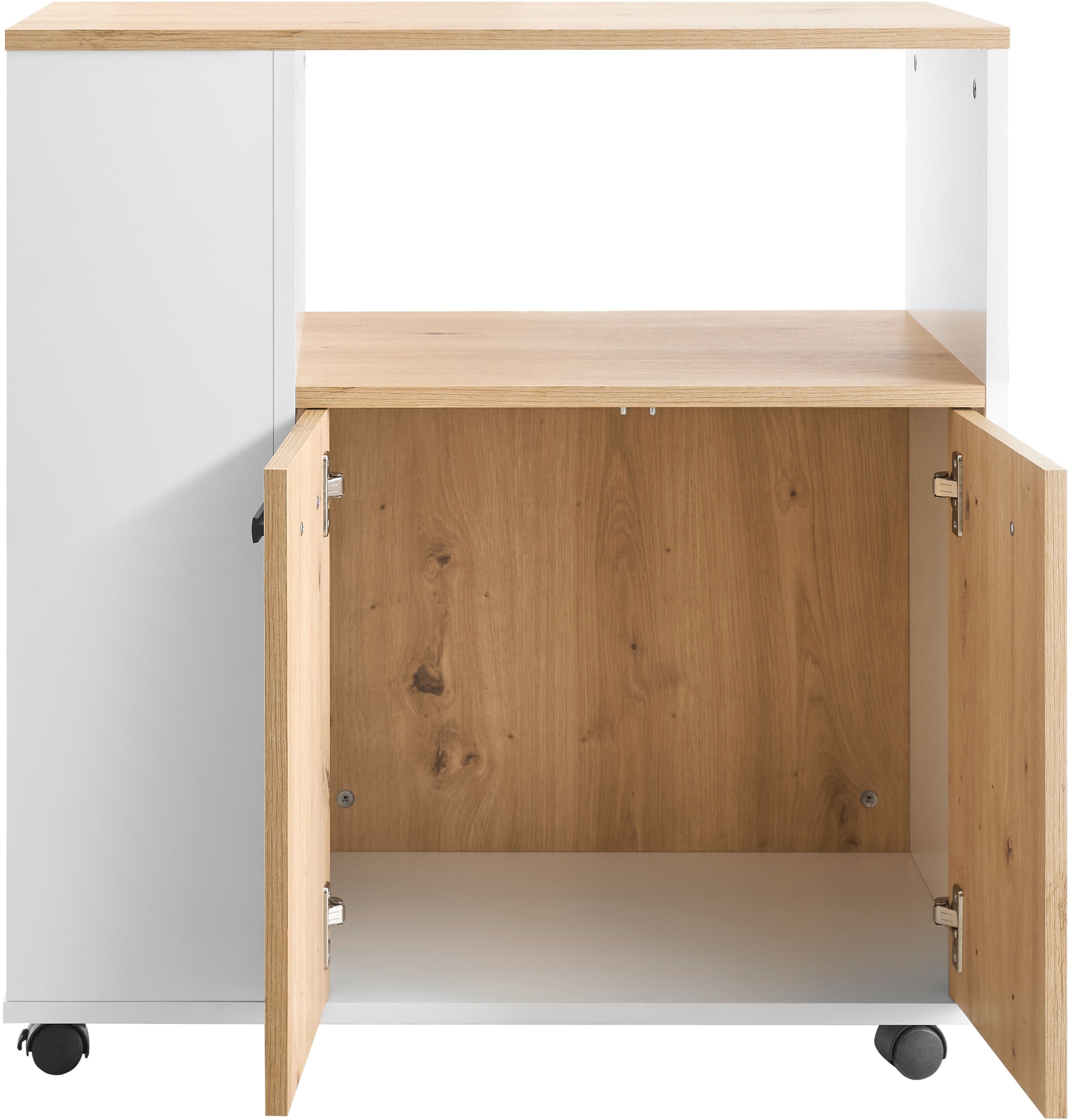 BASIC by Balculina Küchenwagen »Bartender,Rollwagen,Küchenwagen,Servierwagen« 1 Stk. tlg. Breite 75 cm, auf 4 Rollen, diverse Ablagen