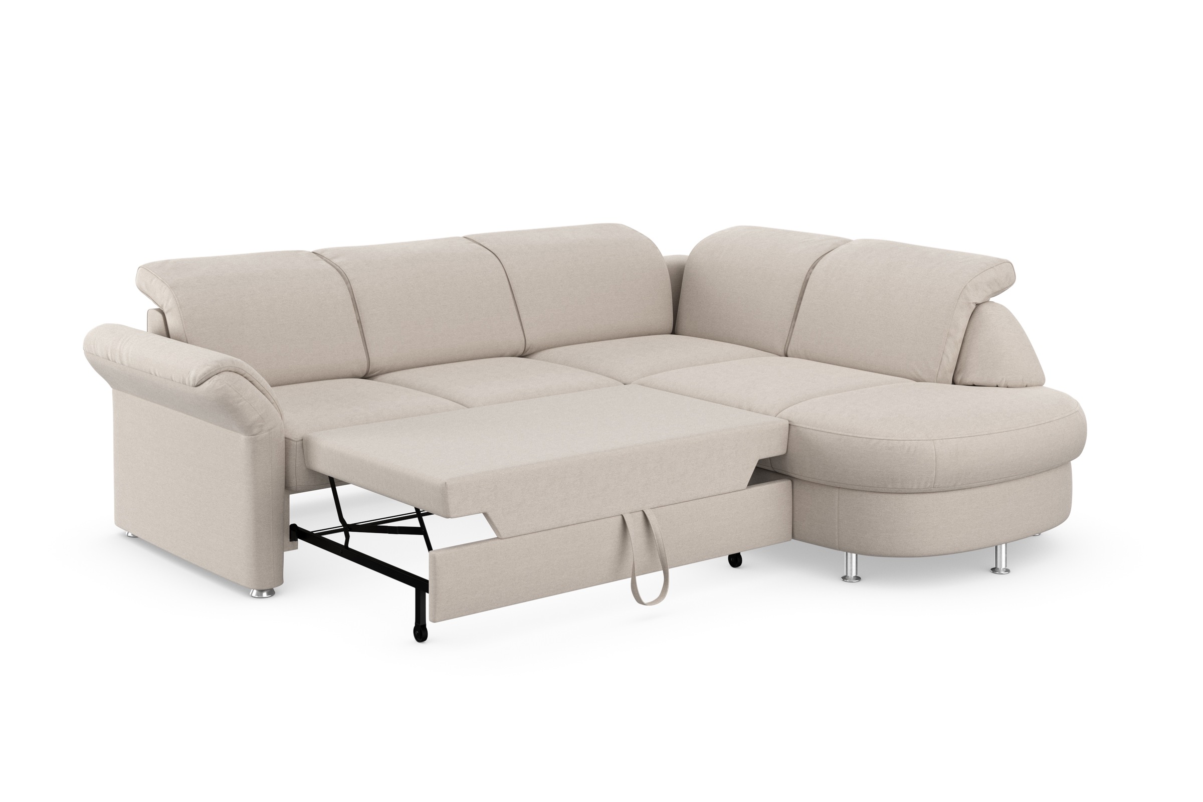 sit&more Ecksofa »Apulia L-Form«, wahlweise Bettfunktion, Bettkasten und Kopf- und Armteilverstellung