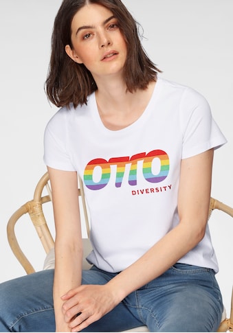 OTTO T-Shirt »OTTO Logo Regenbogen Pride Edition«, aus zertifizierter Bio-Baumwolle... kaufen