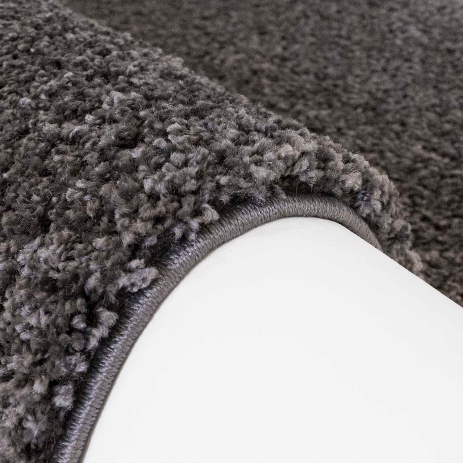 Carpet City Hochflor-Teppich »Shaggi uni 500«, rechteckig, 30 mm Höhe, Läufer, Shaggy, Uni, Langflor, weich, Wohnzimmer, Schlafzimmer, Kinder