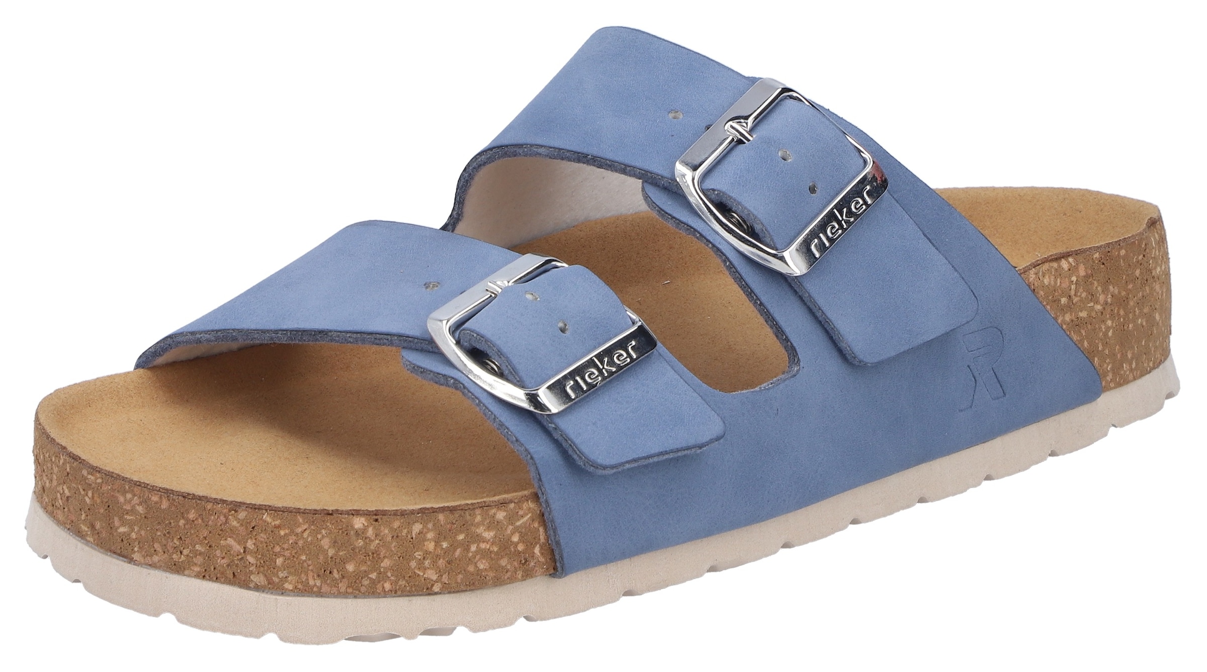 Rieker Pantolette  Sommerschuh, Strandschuh, Hausschuh mit verstellbaren Schnallen