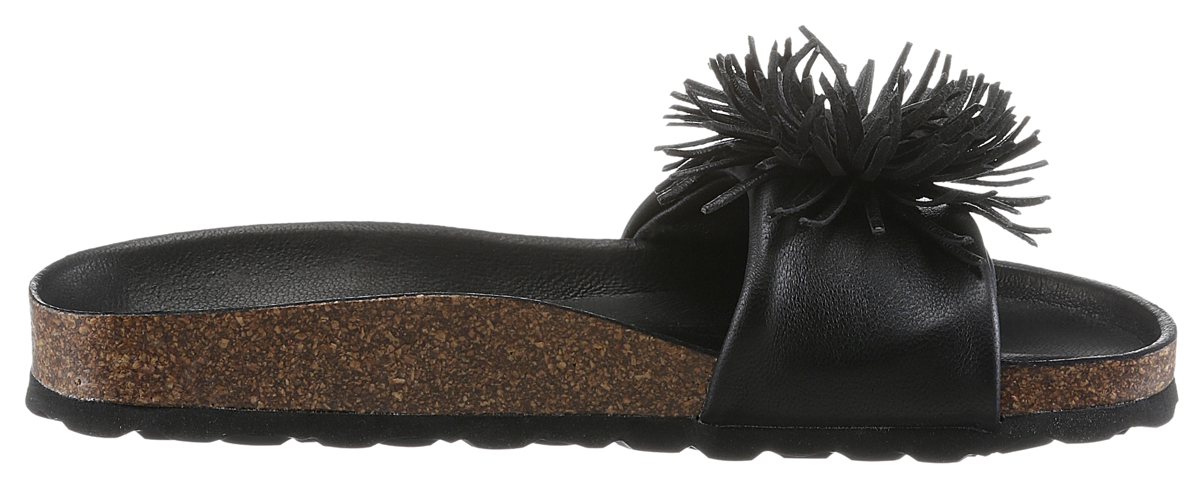 VERBENAS Pantolette »Reina Ecobrush«, Sommerschuh, Schlappen, Strandschuh für den Sommer