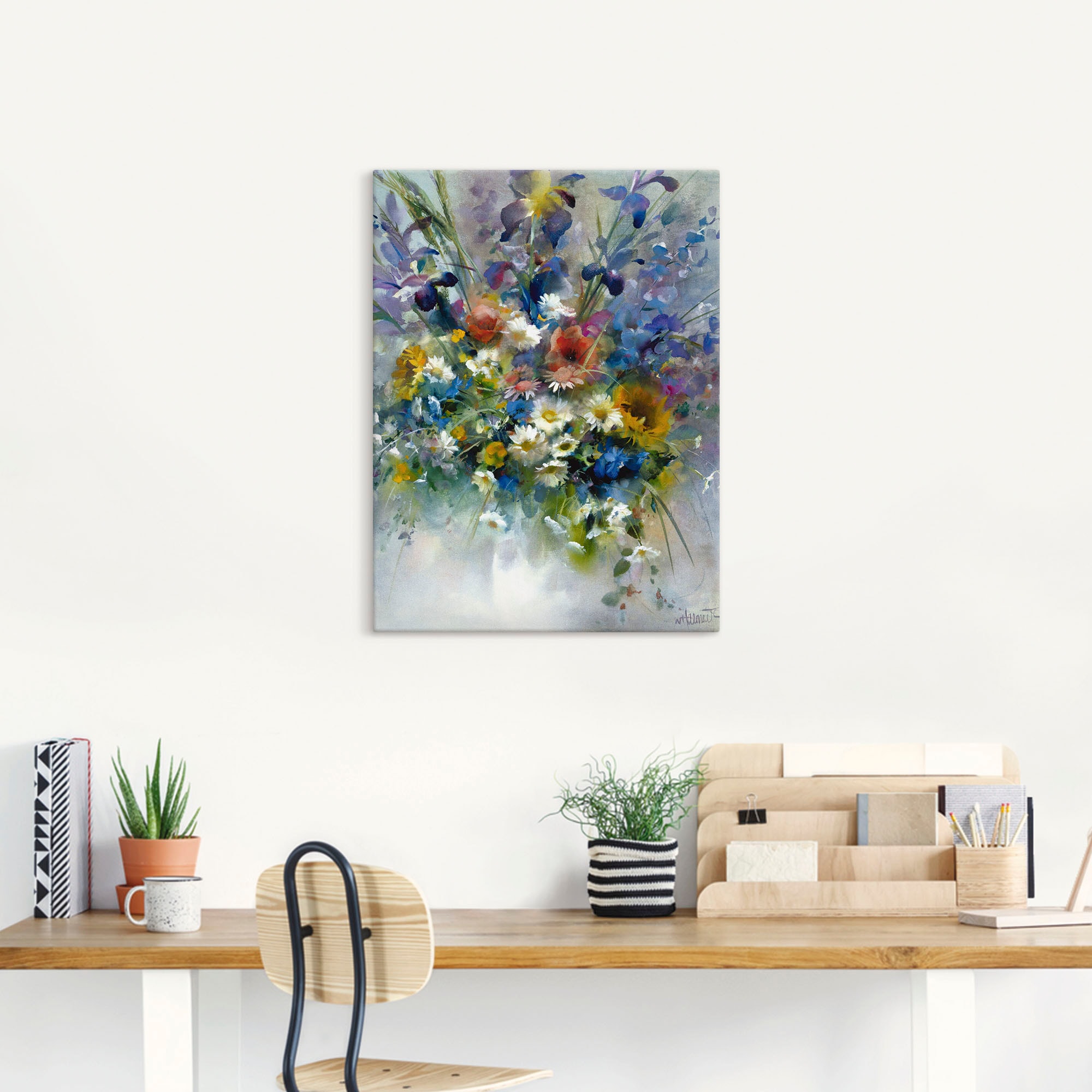 Artland Wandbild »Blumen Impression«, Blumen, (1 St.), als Leinwandbild, Poster in verschied. Größen