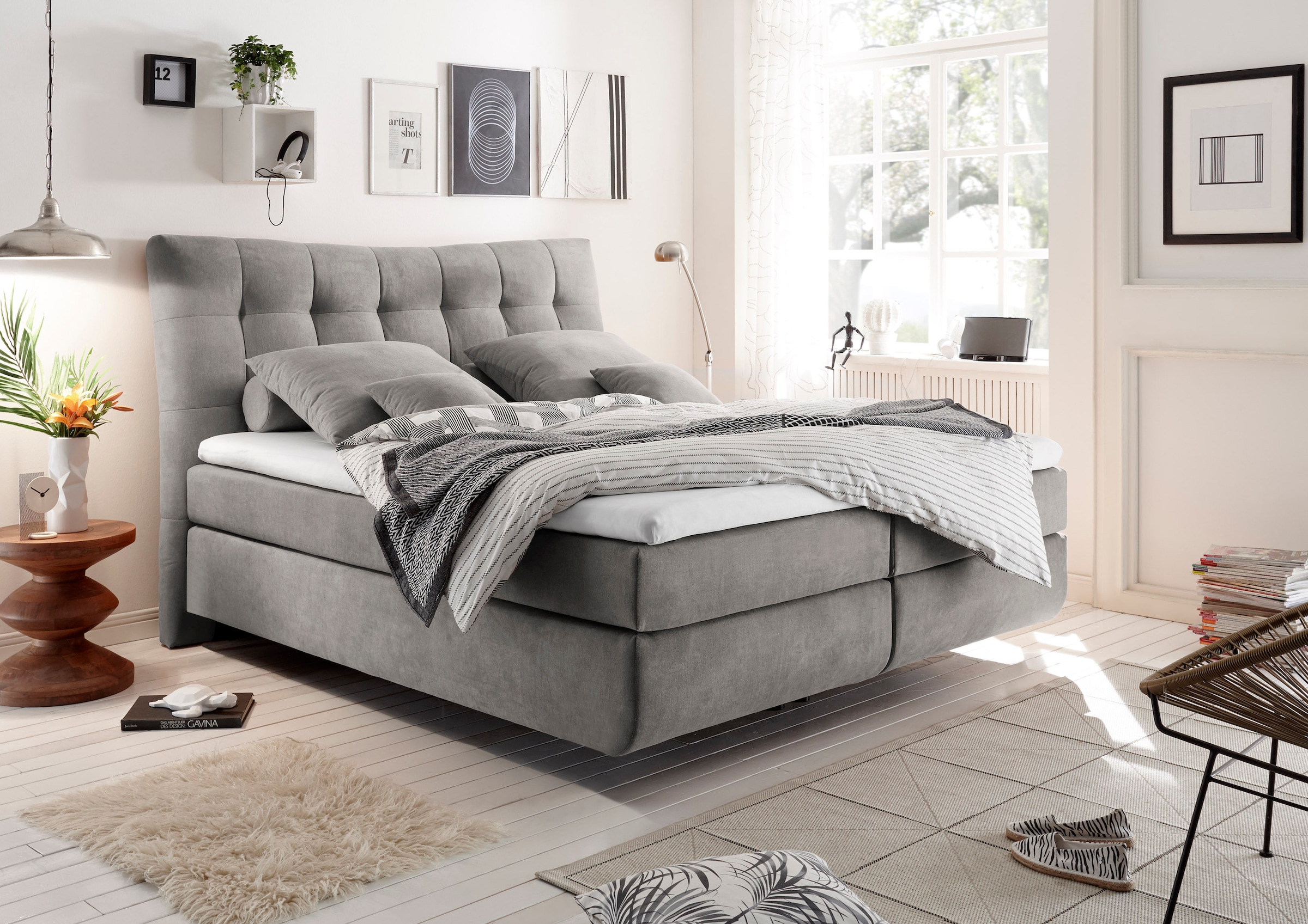 ED EXCITING DESIGN Boxspringbett »Malibu«, inkl. Topper online kaufen